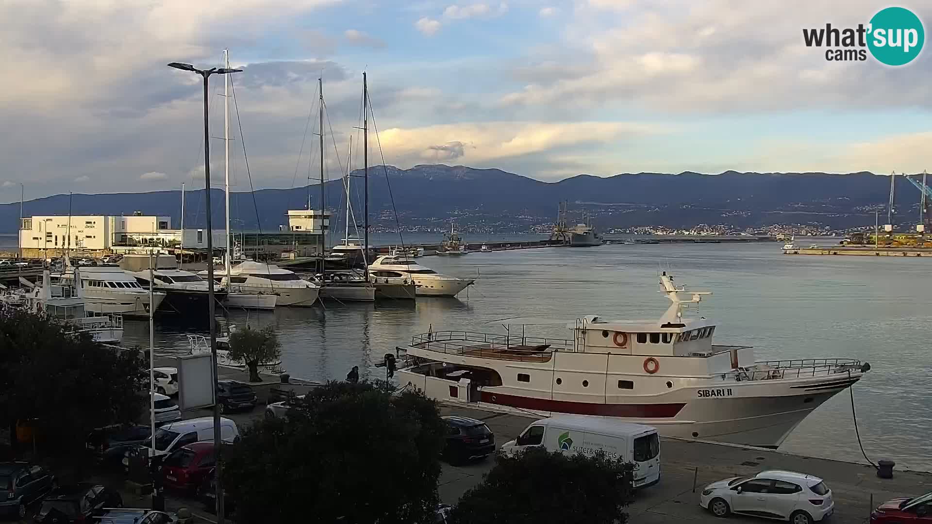 Die Riva und Marina in Rijeka – Live Webcam Kroatien