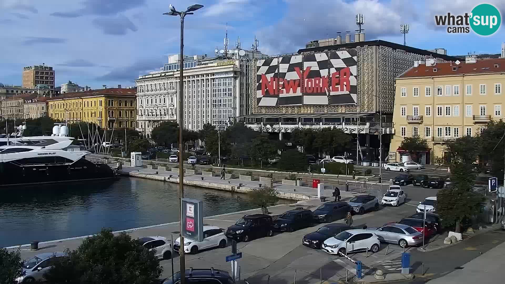 La Riva et Marina à Rijeka – Live Webcam Croatie