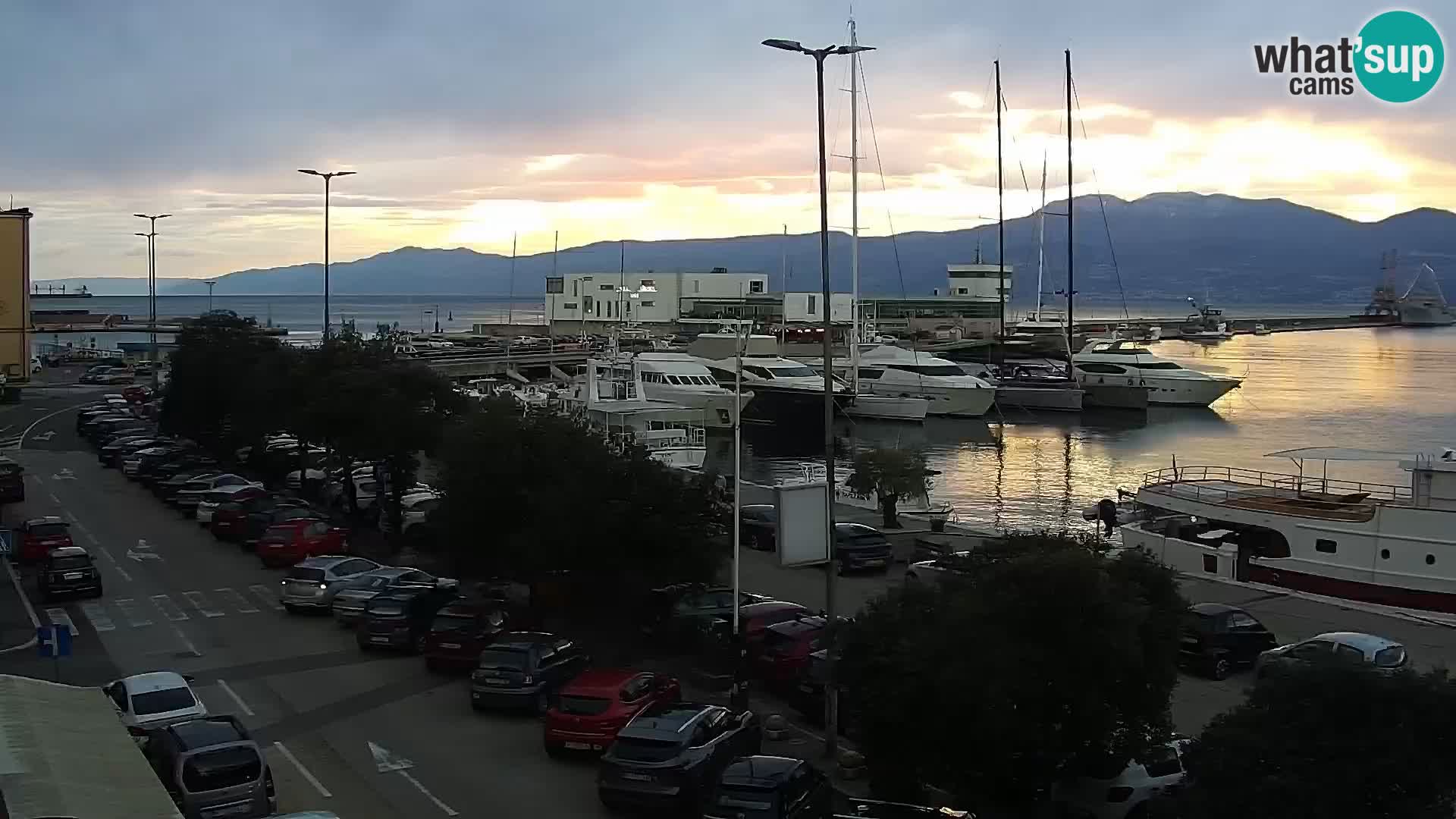La Riva y Marina en Rijeka – Webcam en vivo Croacia