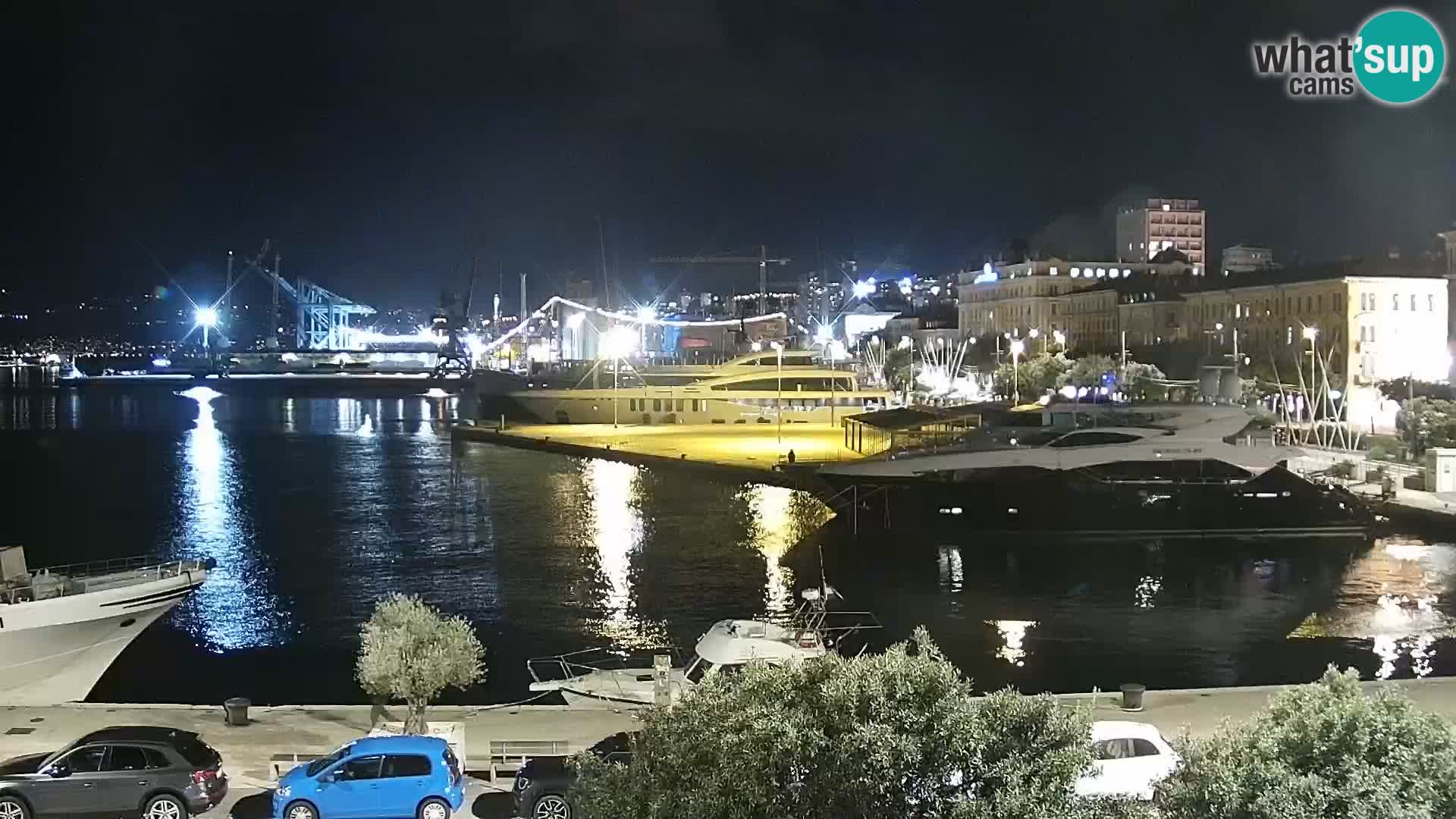La Riva et Marina à Rijeka – Live Webcam Croatie