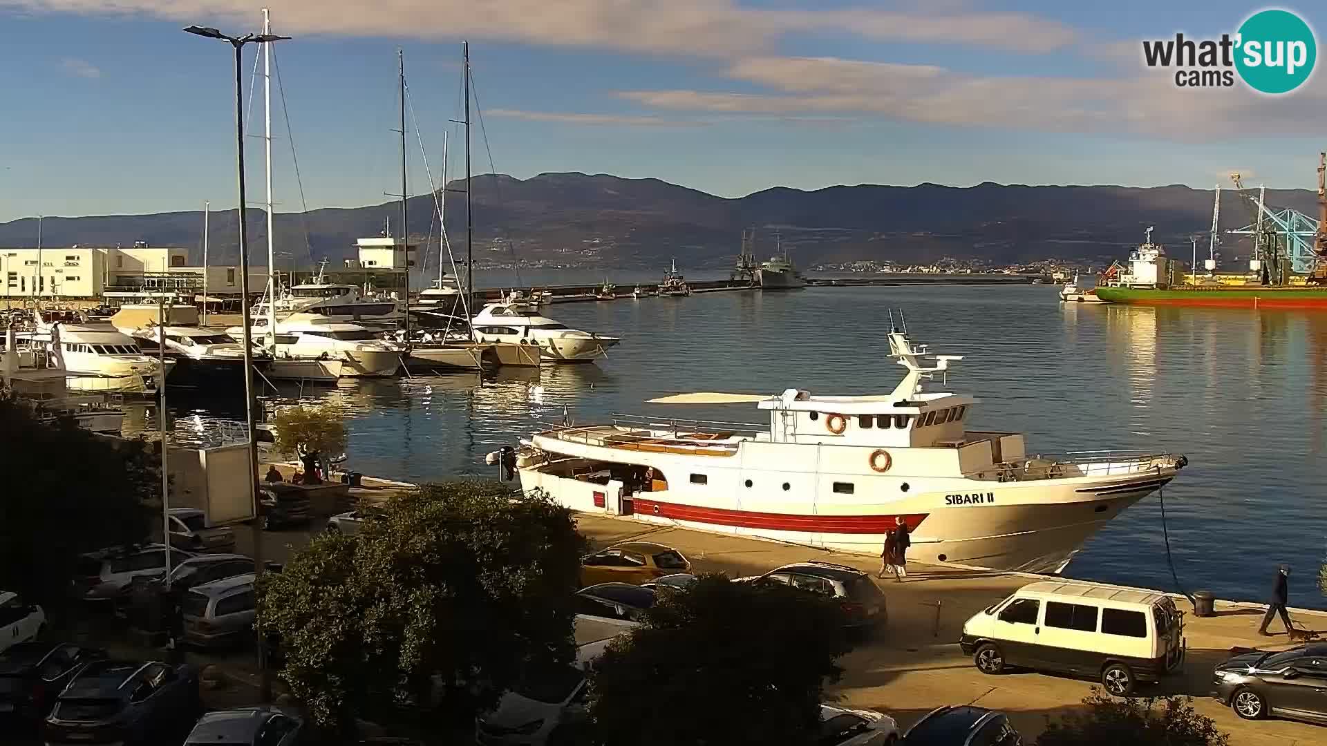La Riva y Marina en Rijeka – Webcam en vivo Croacia