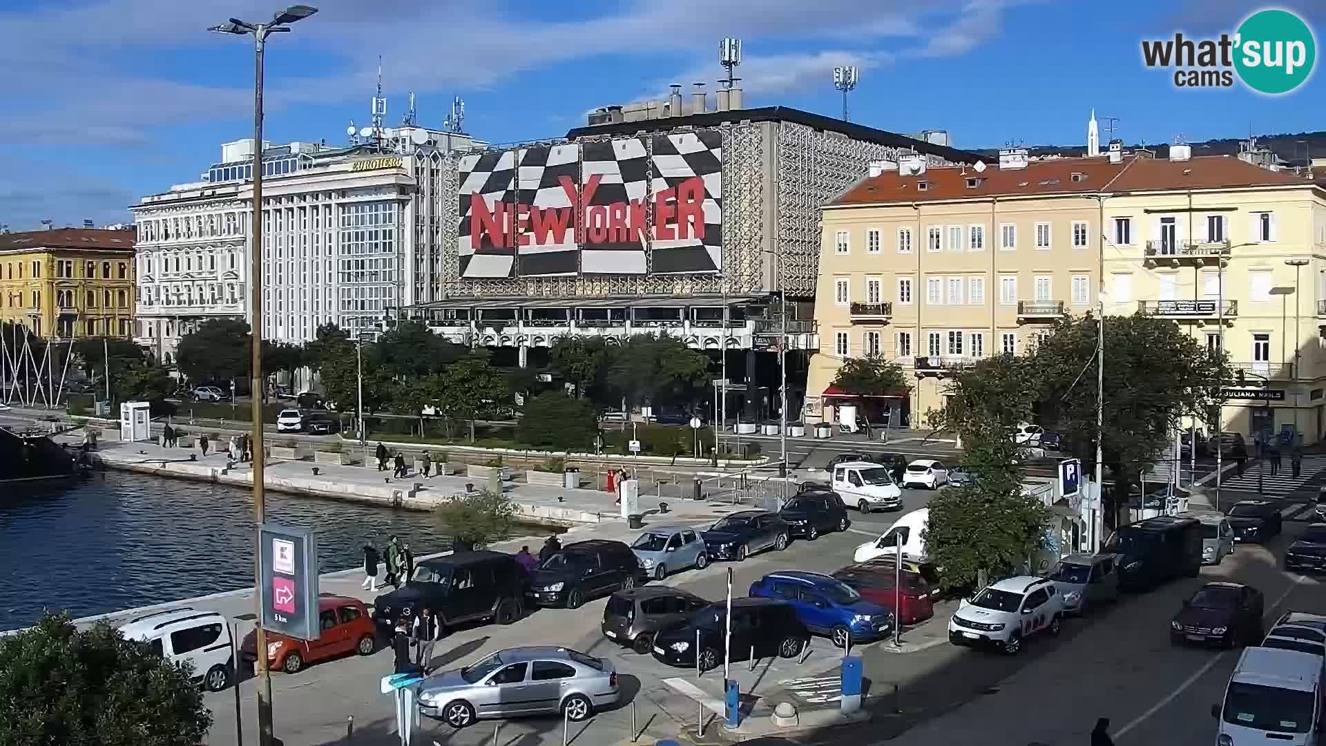 Riva i Marina u Rijeci – Web kamera uživo u Hrvatskoj