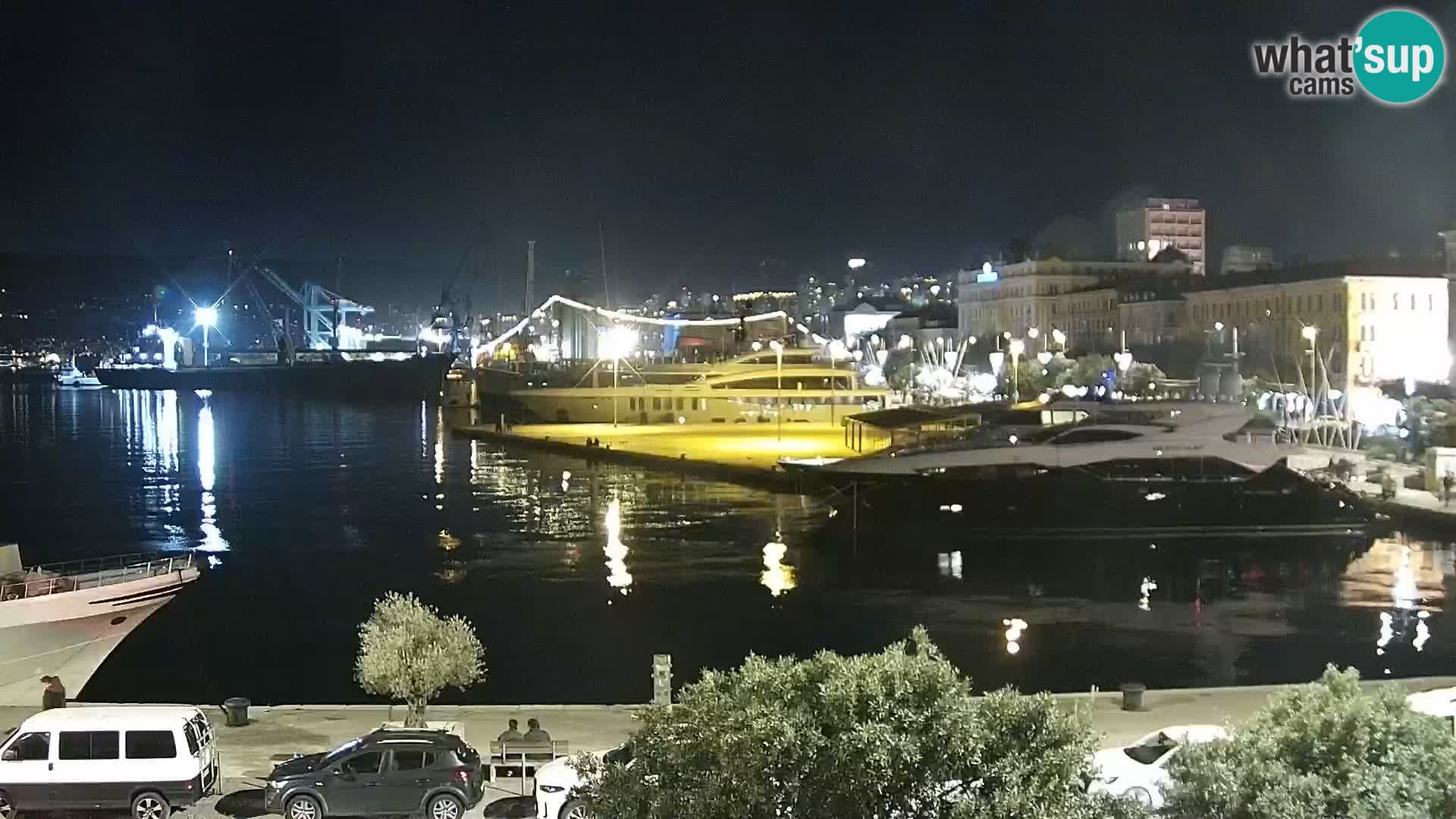 La Riva e la Marina a Rijeka (Fiume) – Live Webcam Croazia
