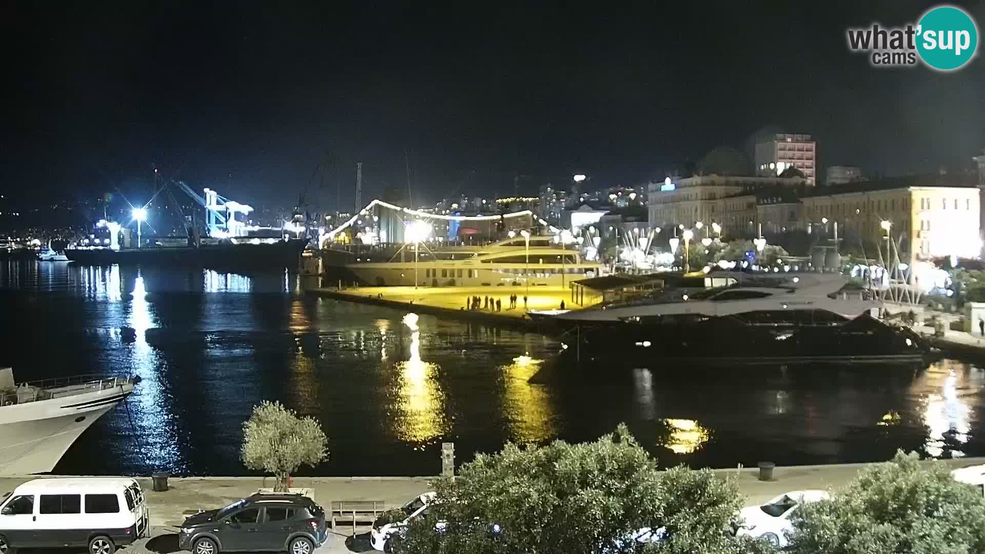 La Riva e la Marina a Rijeka (Fiume) – Live Webcam Croazia