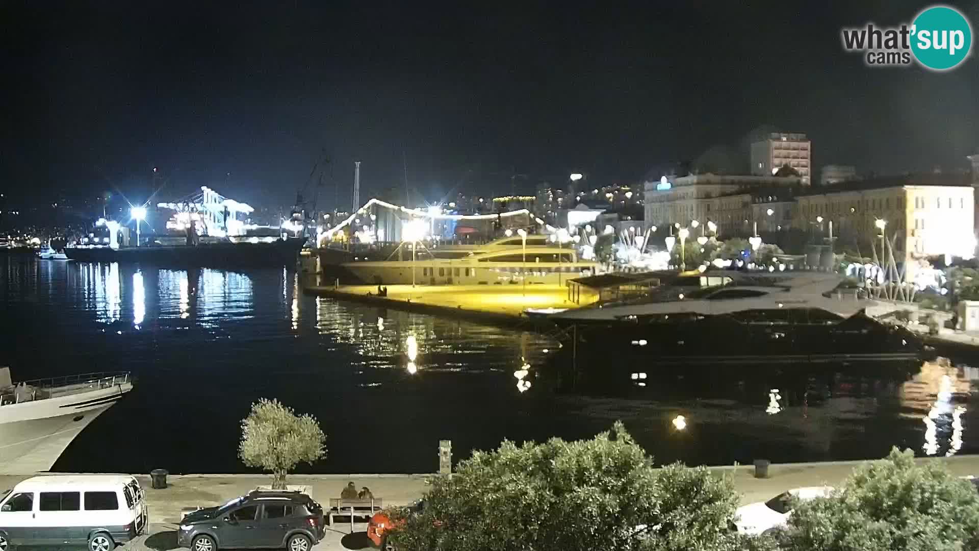 La Riva et Marina à Rijeka – Live Webcam Croatie