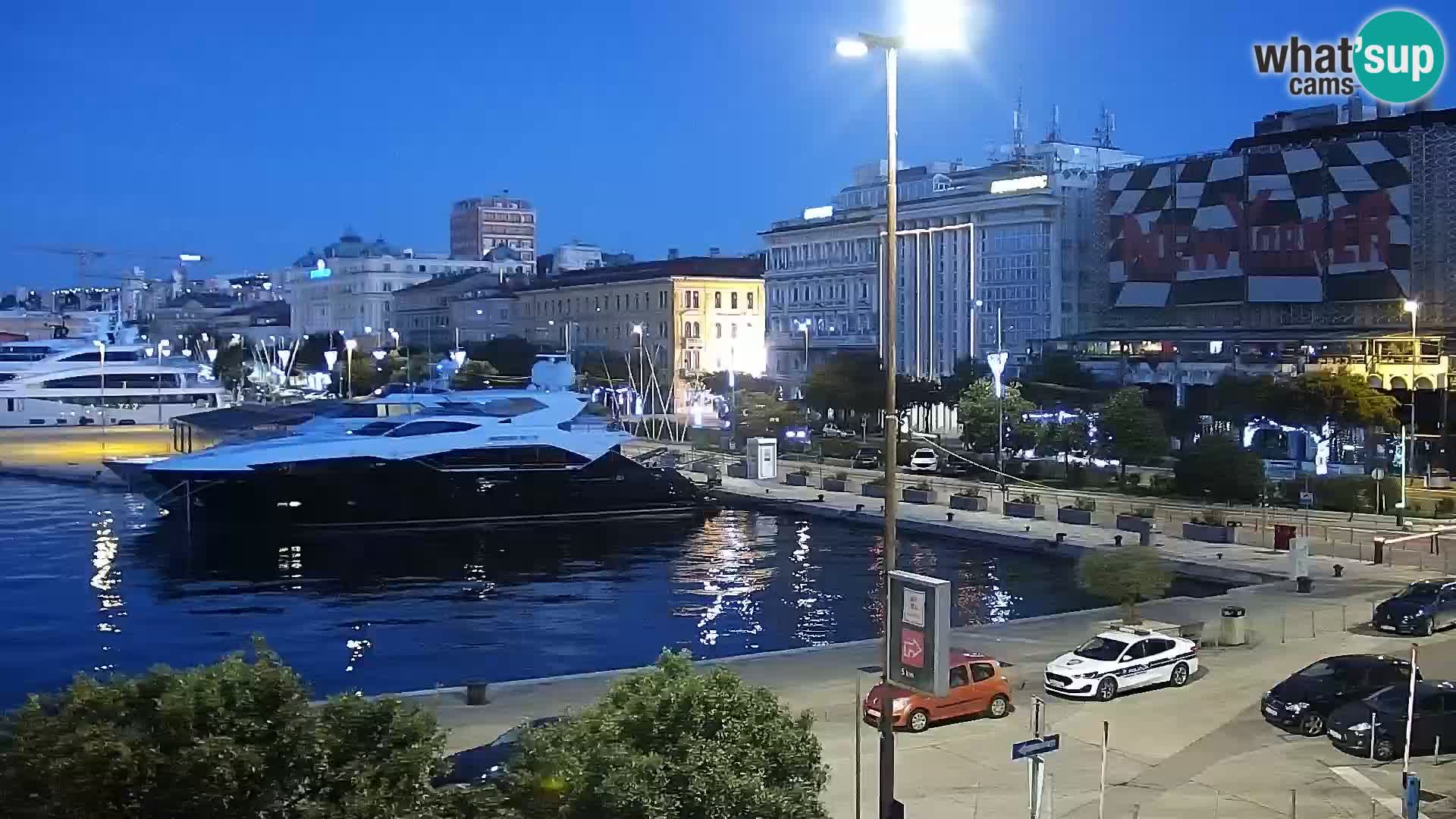 Riva i Marina u Rijeci – Web kamera uživo u Hrvatskoj