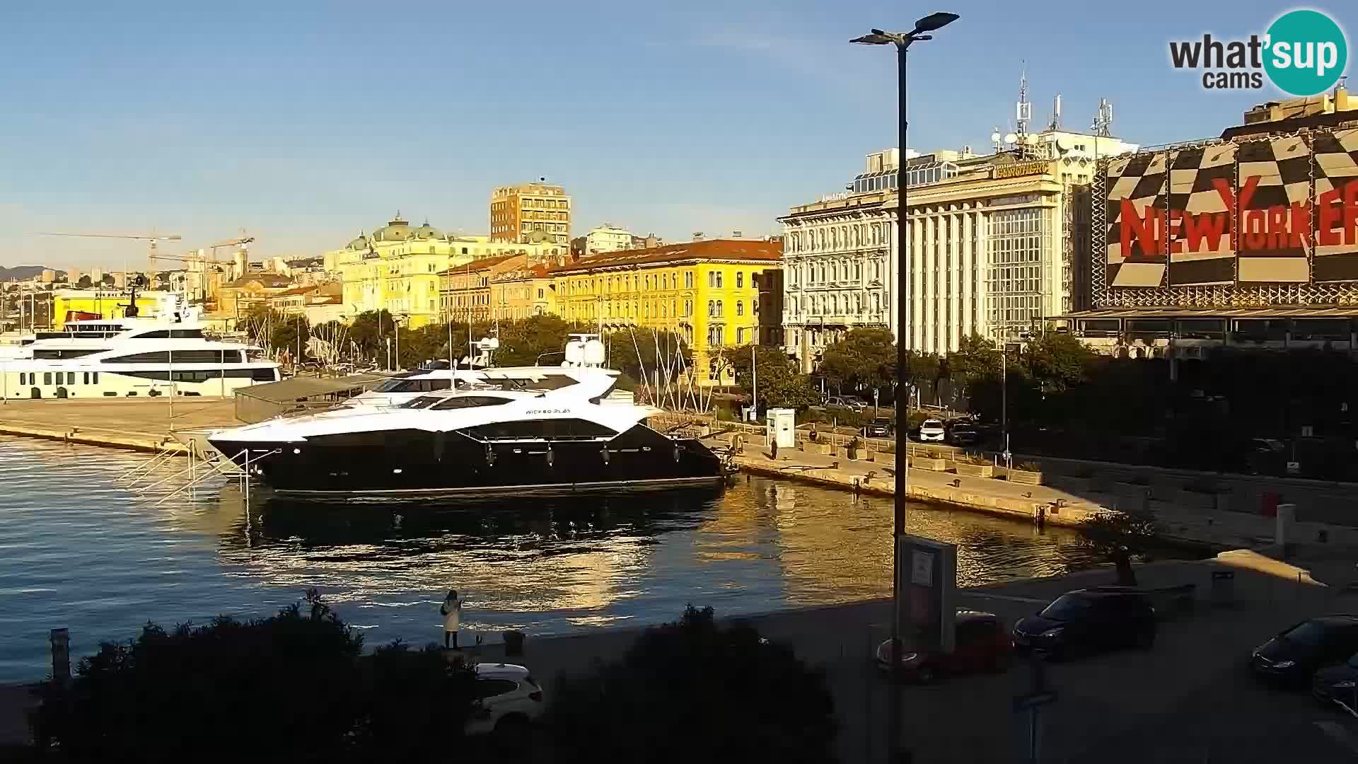 La Riva et Marina à Rijeka – Live Webcam Croatie