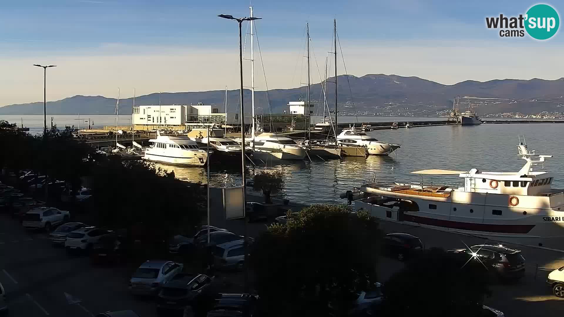 La Riva et Marina à Rijeka – Live Webcam Croatie