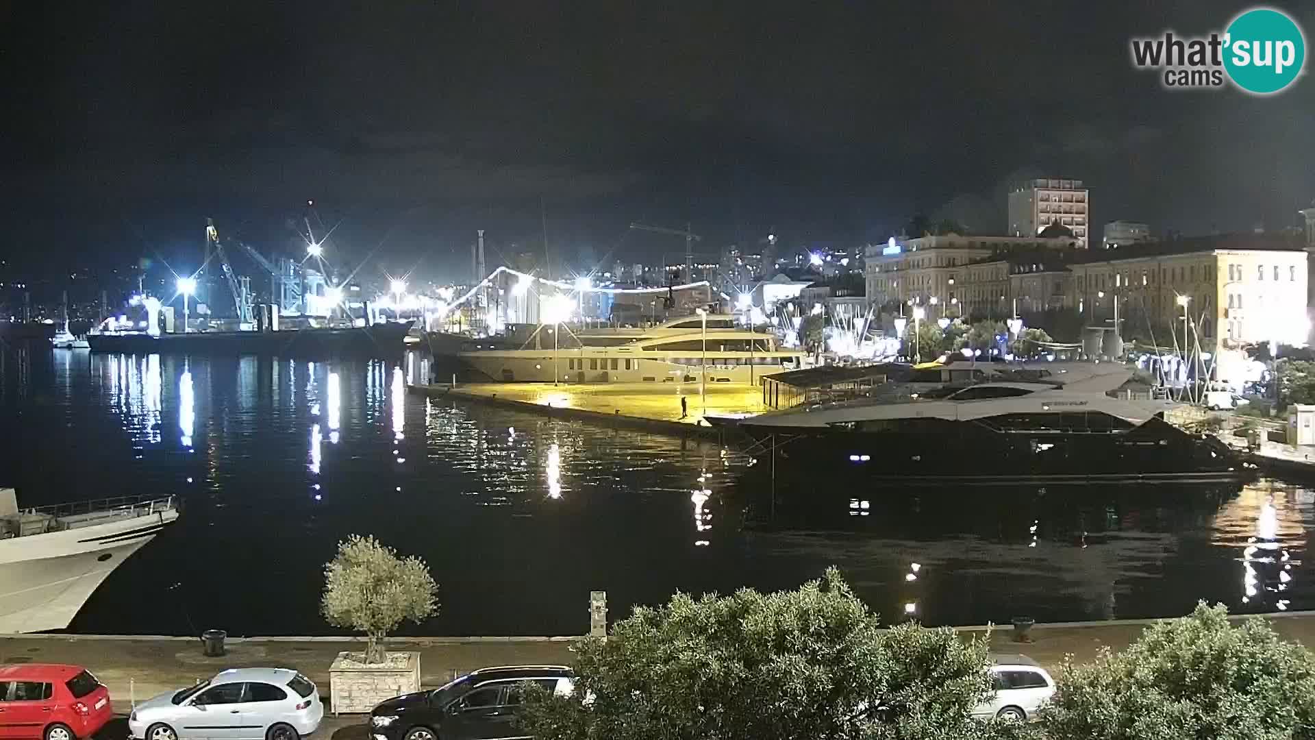 Riva i Marina u Rijeci – Web kamera uživo u Hrvatskoj