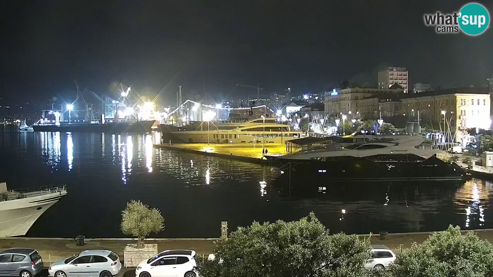 Die Riva und Marina in Rijeka – Live Webcam Kroatien