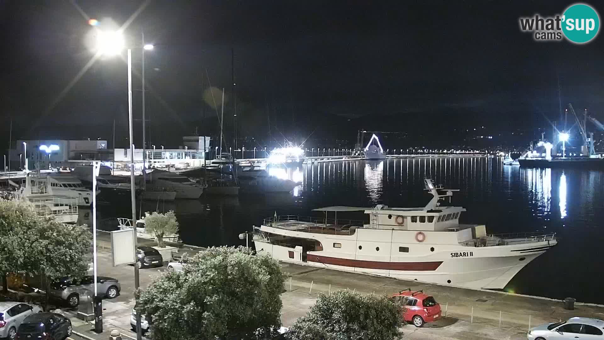 Die Riva und Marina in Rijeka – Live Webcam Kroatien