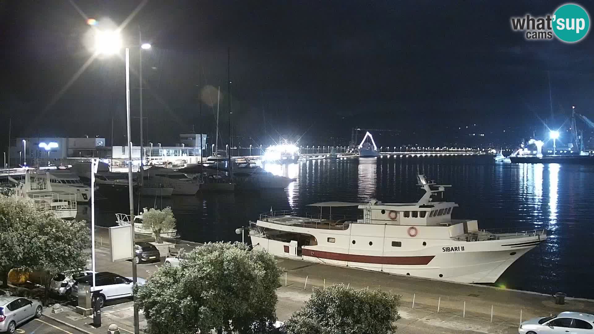 La Riva et Marina à Rijeka – Live Webcam Croatie