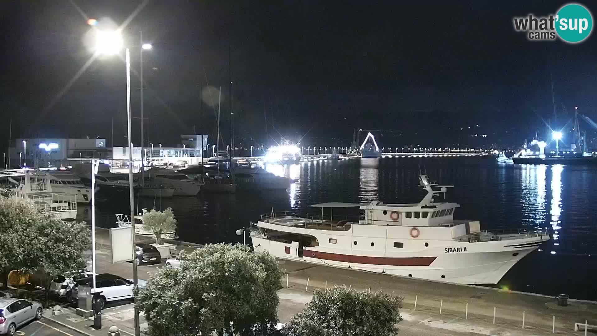 Die Riva und Marina in Rijeka – Live Webcam Kroatien