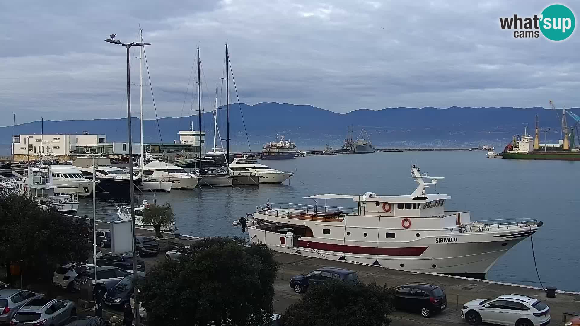 Riva in Marina v Reki – Spletna kamera v živo Hrvaška