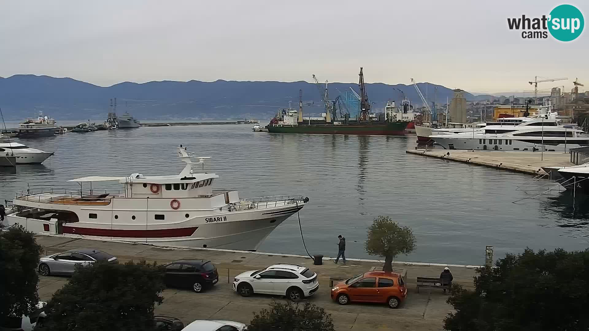 The Riva and Marina in Rijeka – Live Webcam Croatia