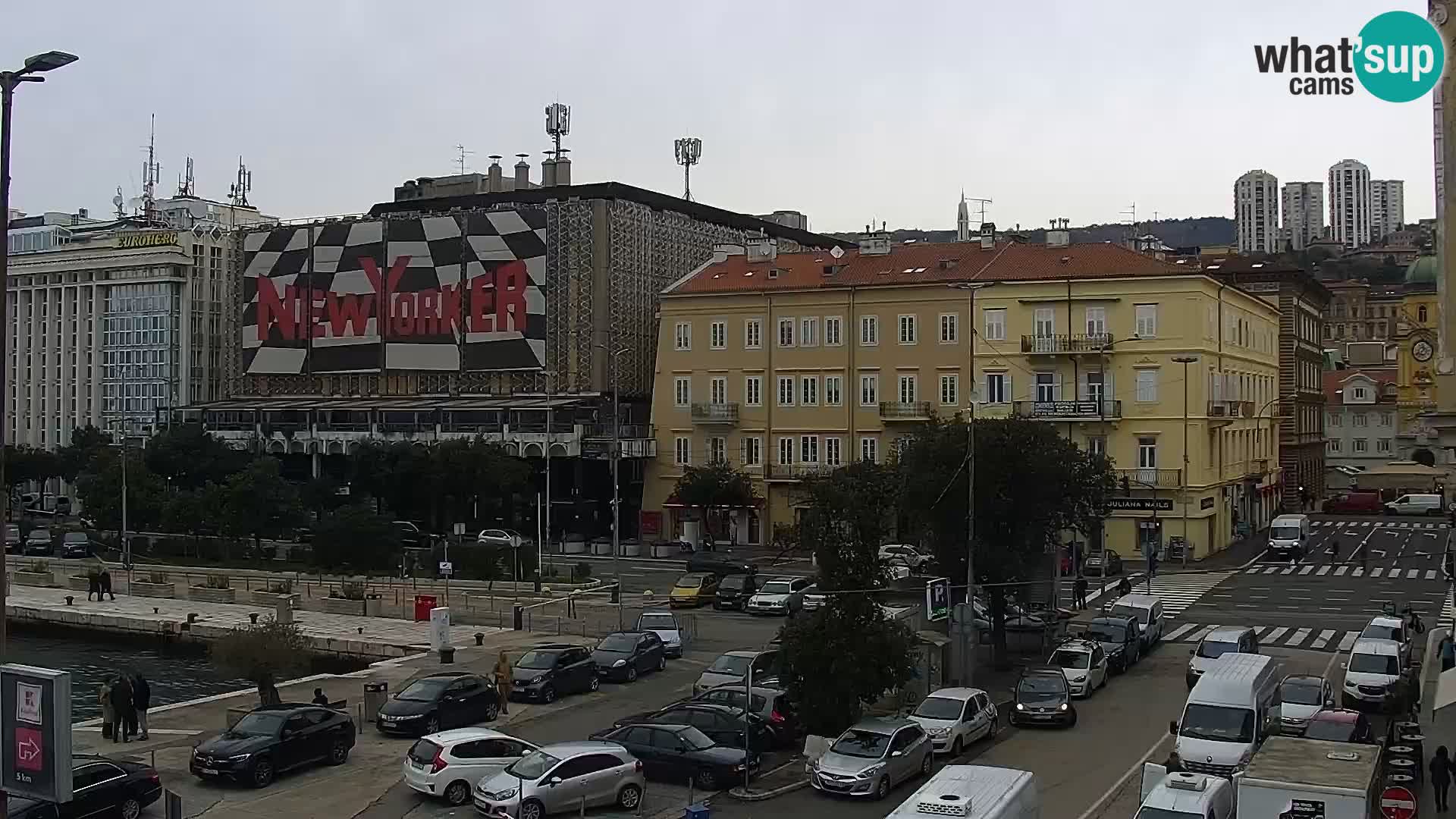 La Riva e la Marina a Rijeka (Fiume) – Live Webcam Croazia