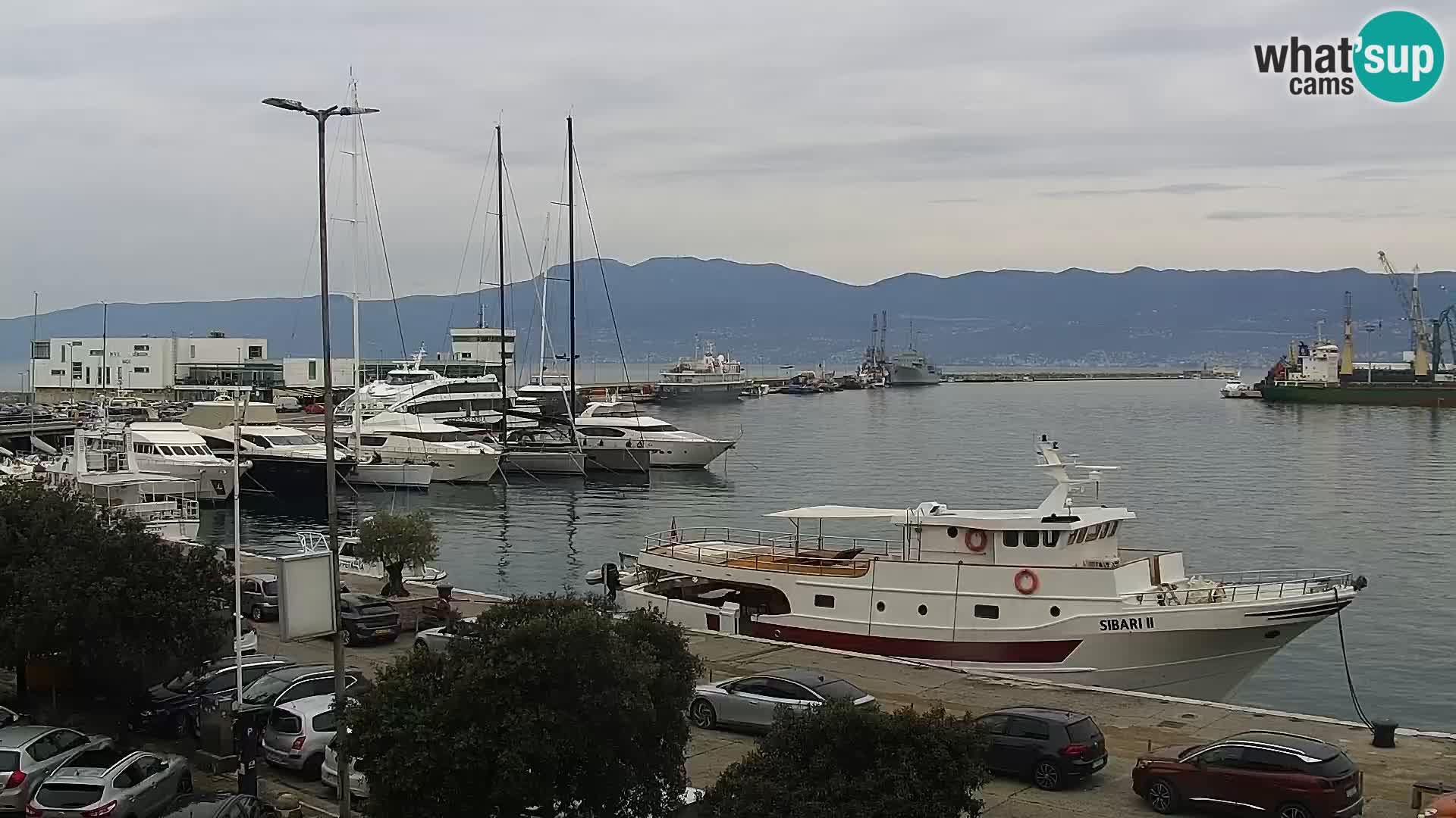 La Riva et Marina à Rijeka – Live Webcam Croatie