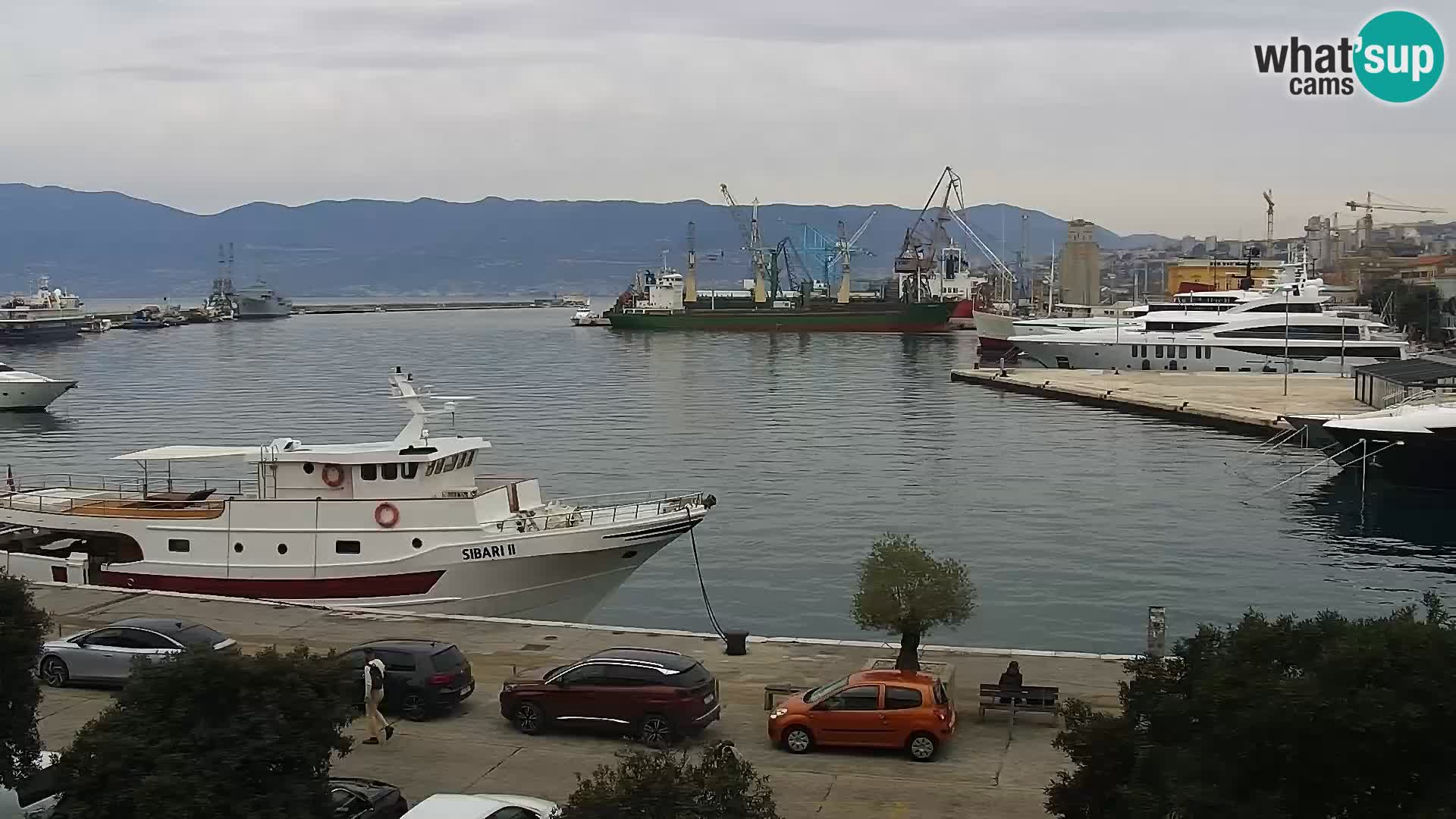La Riva e la Marina a Rijeka (Fiume) – Live Webcam Croazia
