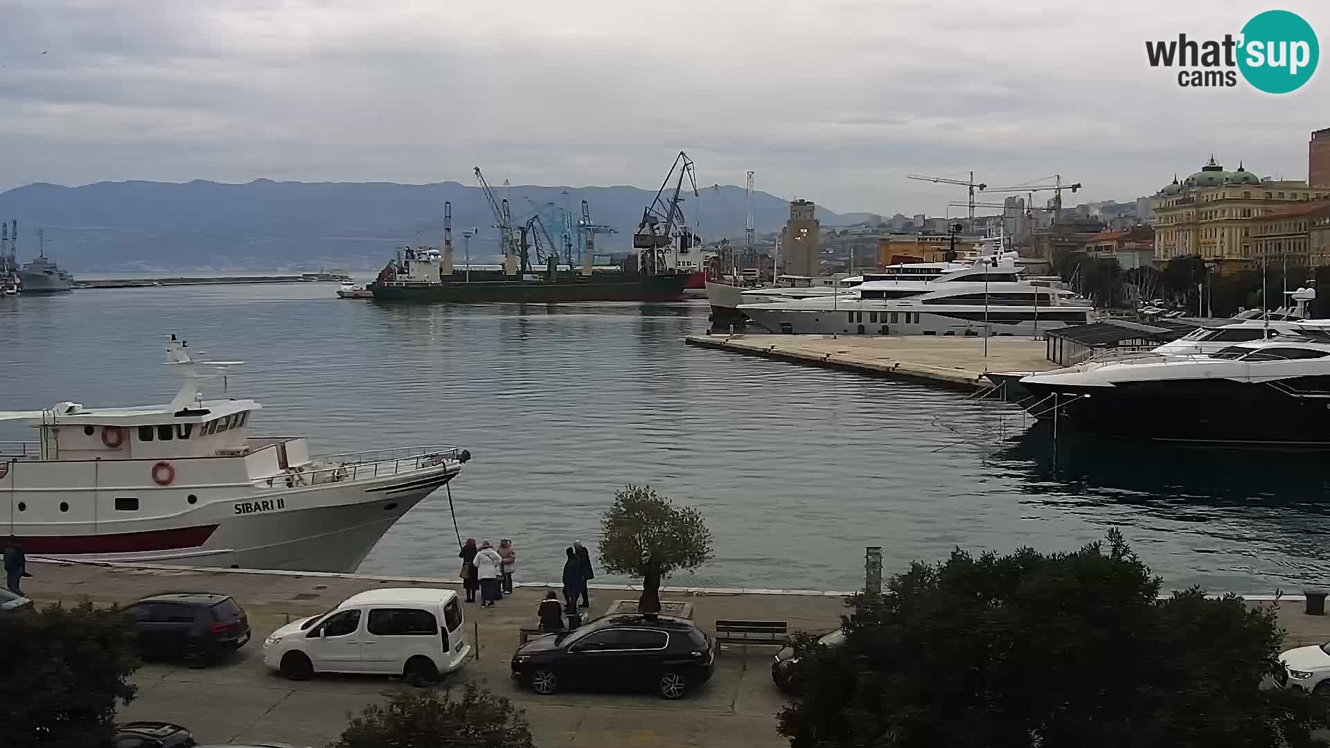 La Riva e la Marina a Rijeka (Fiume) – Live Webcam Croazia