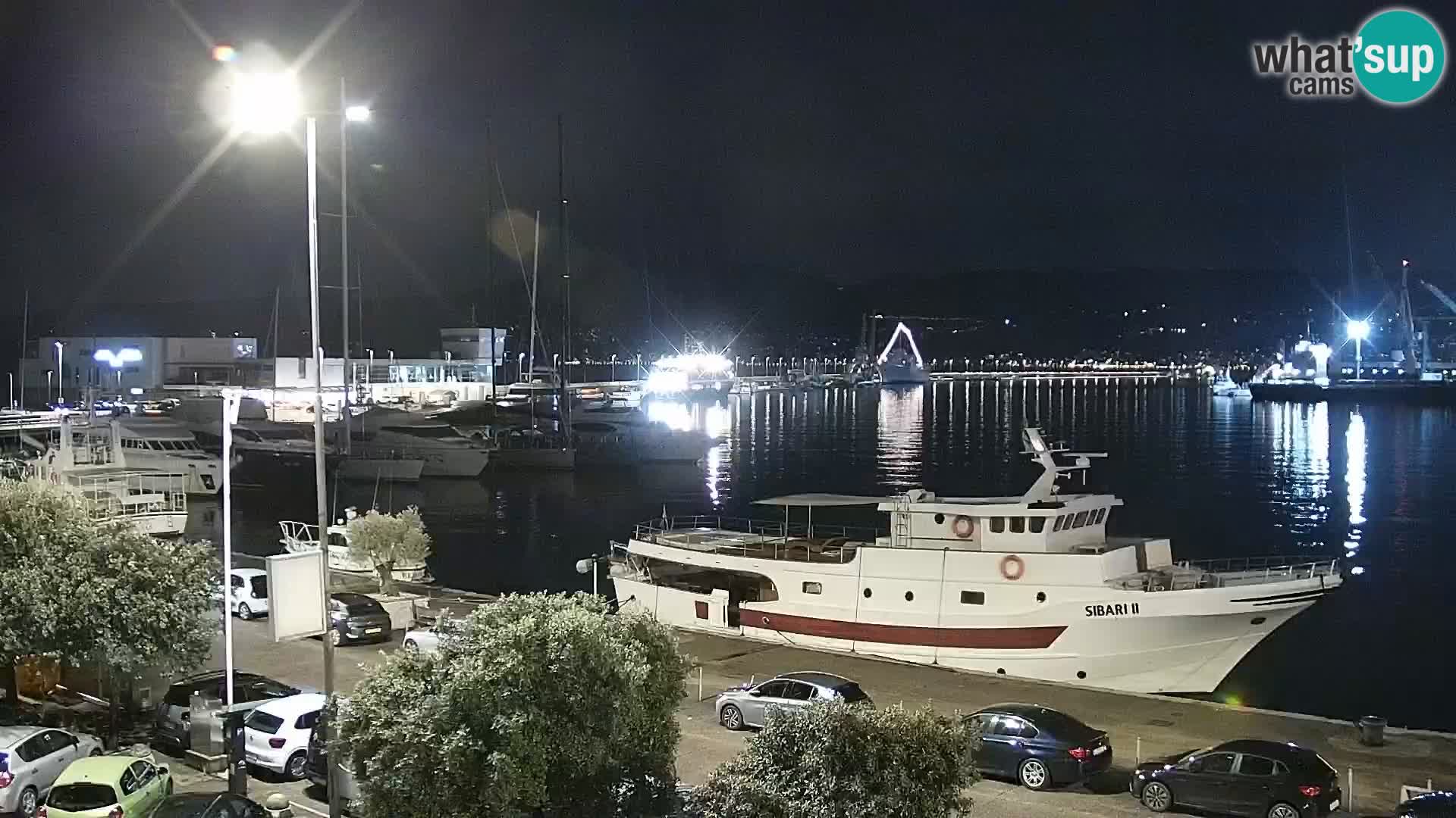Die Riva und Marina in Rijeka – Live Webcam Kroatien