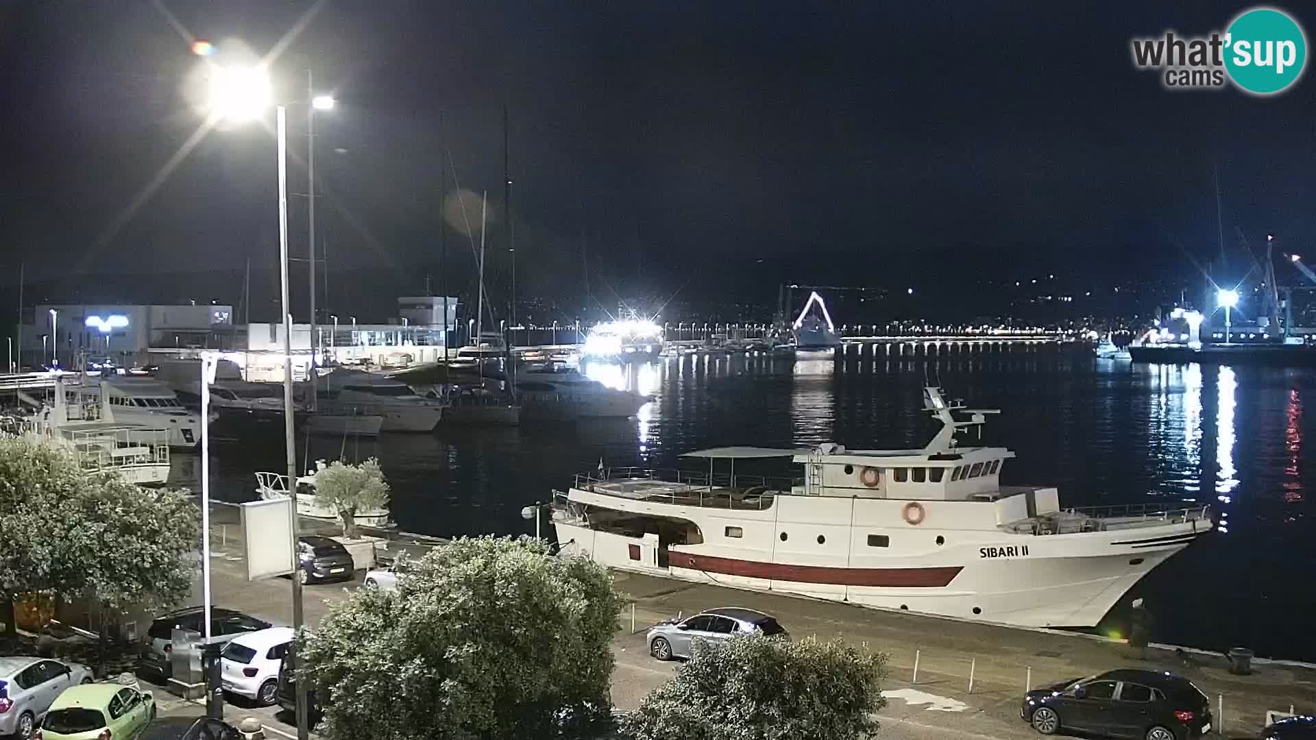 Die Riva und Marina in Rijeka – Live Webcam Kroatien