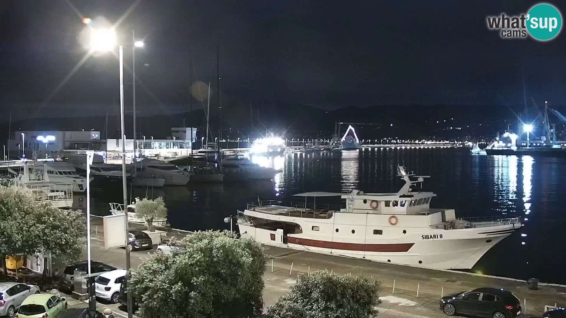 La Riva e la Marina a Rijeka (Fiume) – Live Webcam Croazia