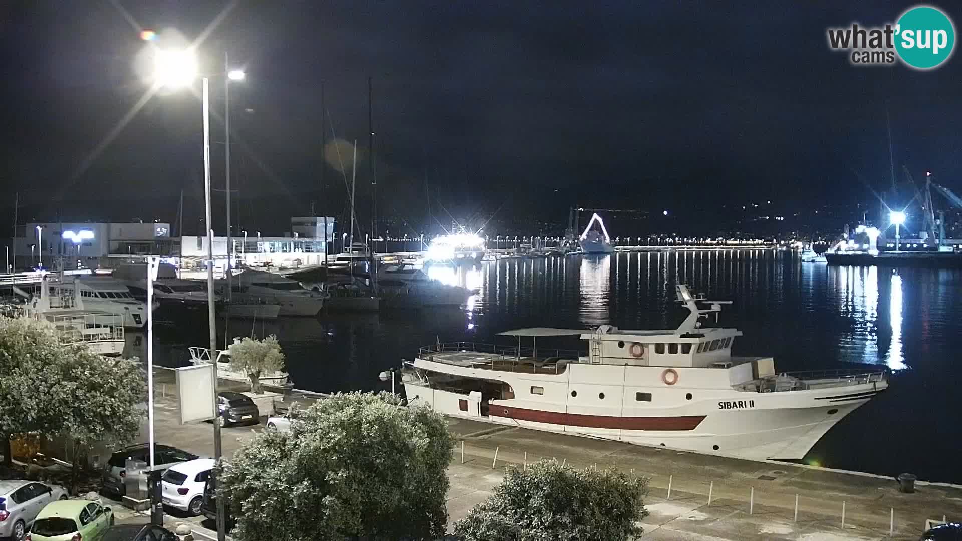 The Riva and Marina in Rijeka  – Live Webcam Croatia