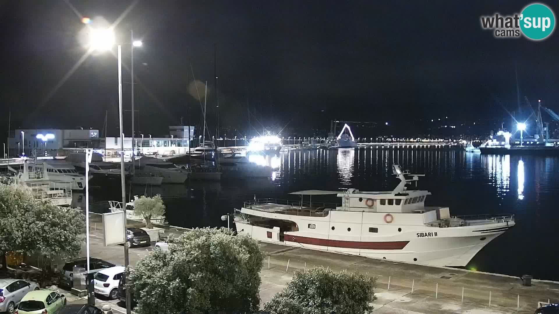 The Riva and Marina in Rijeka  – Live Webcam Croatia