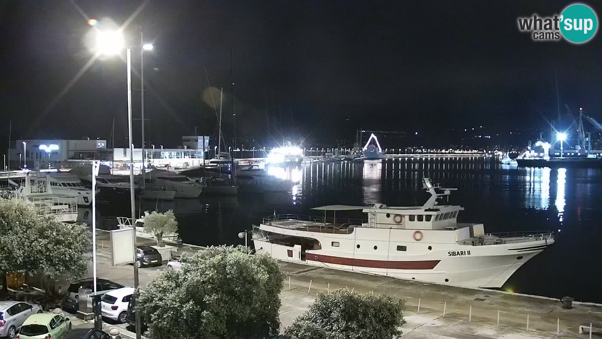 The Riva and Marina in Rijeka  – Live Webcam Croatia