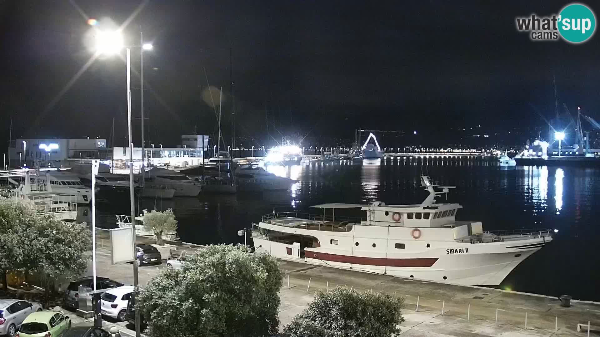 The Riva and Marina in Rijeka  – Live Webcam Croatia