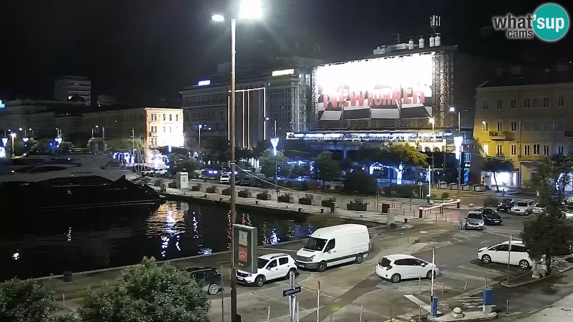 The Riva and Marina in Rijeka  – Live Webcam Croatia