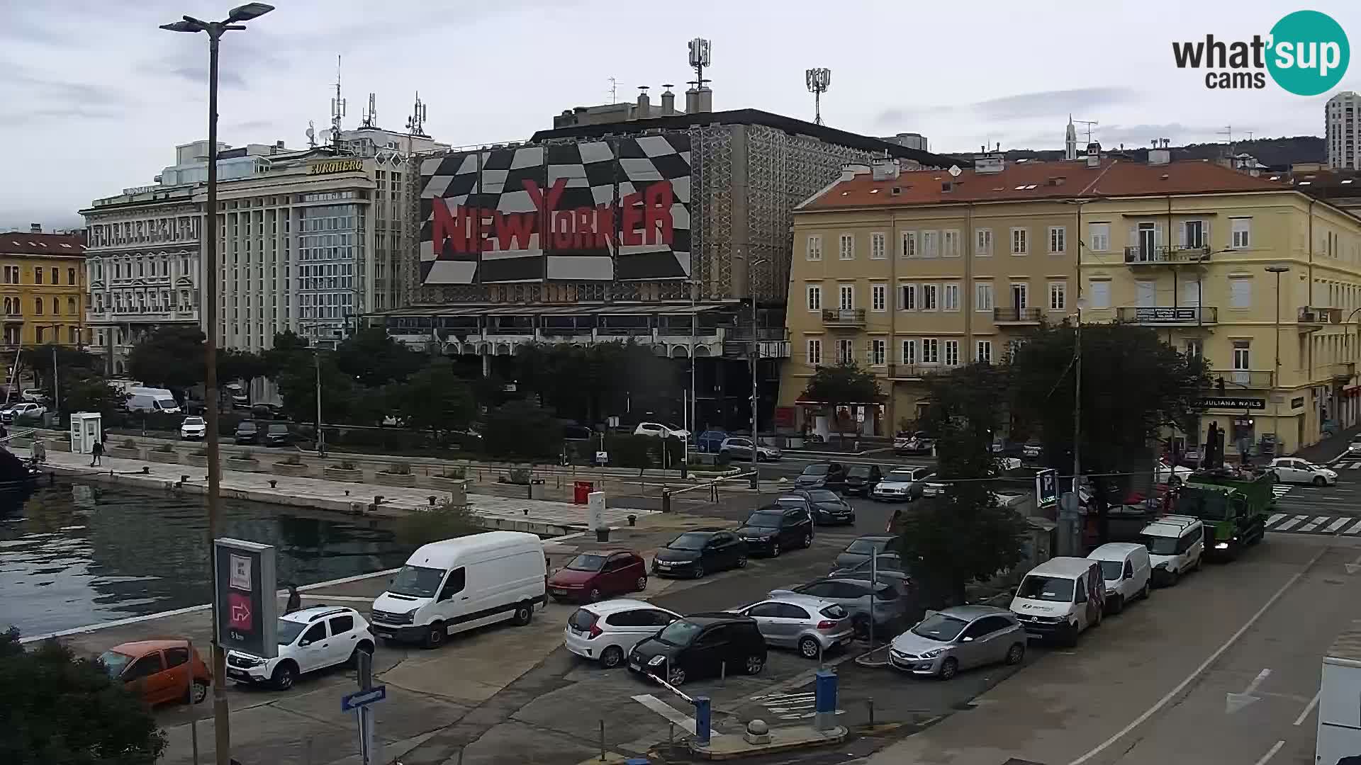 La Riva y Marina en Rijeka – Webcam en vivo Croacia