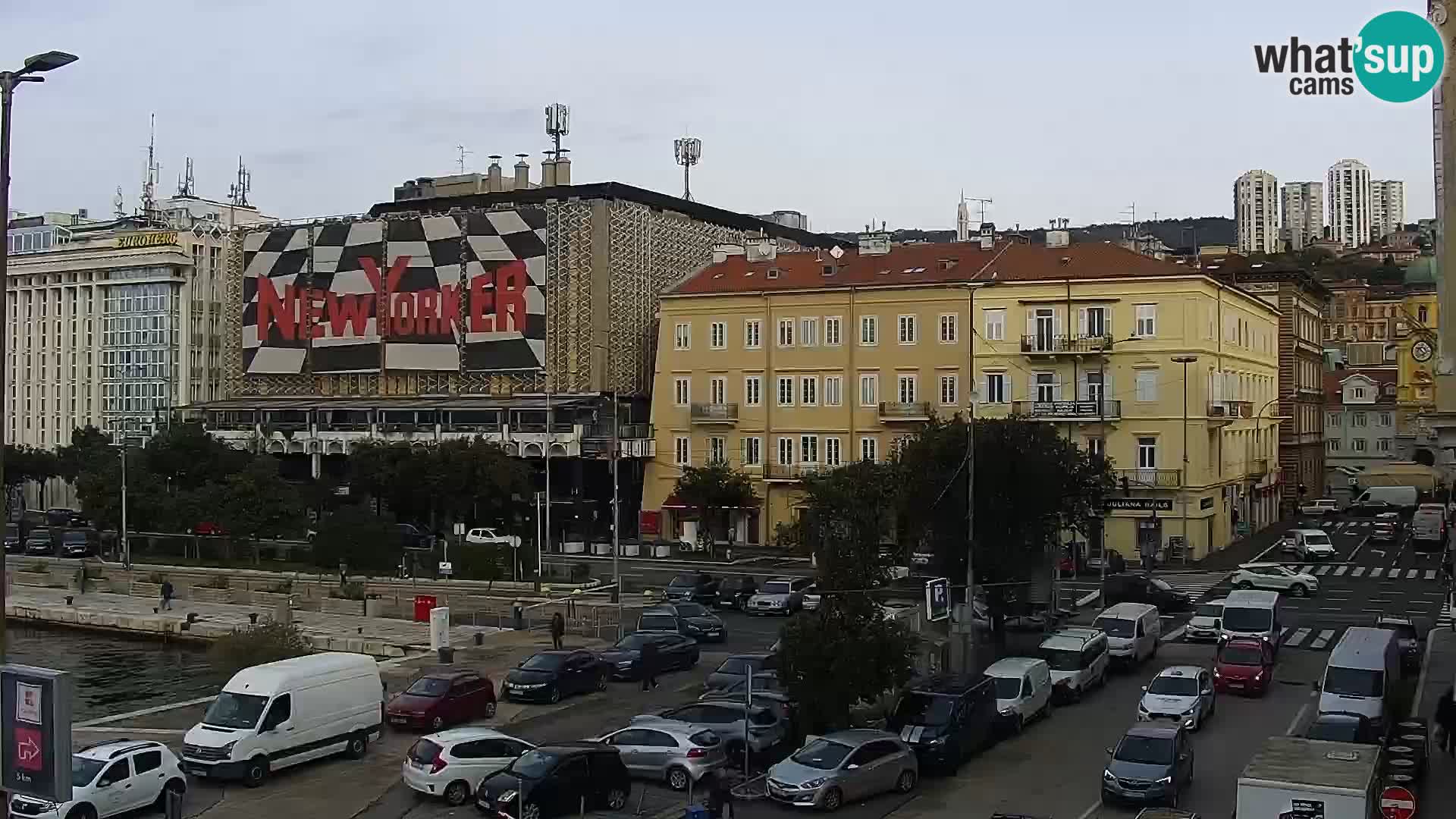 La Riva e la Marina a Rijeka (Fiume) – Live Webcam Croazia