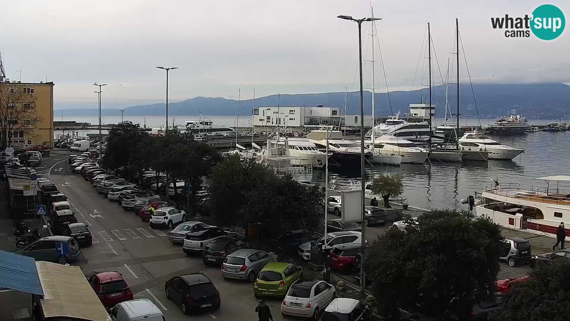 La Riva e la Marina a Rijeka (Fiume) – Live Webcam Croazia