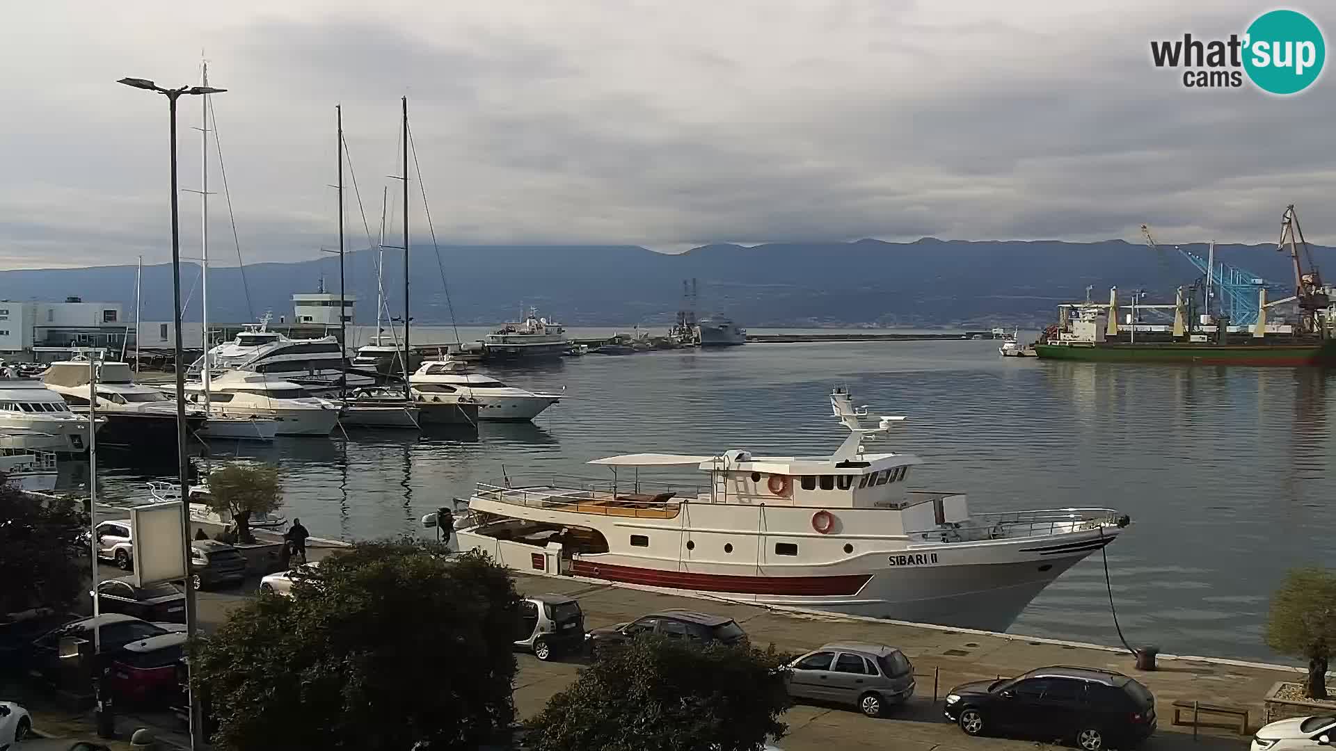 La Riva et Marina à Rijeka – Live Webcam Croatie