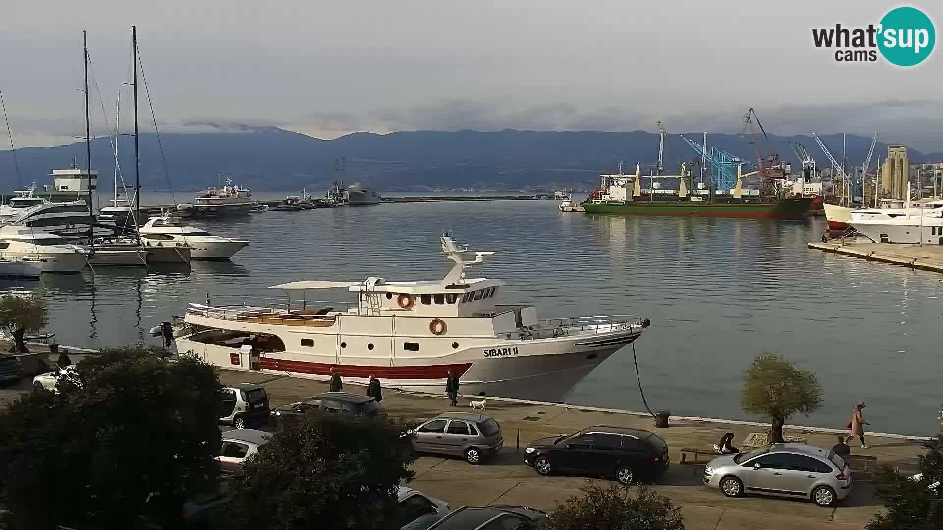 La Riva e la Marina a Rijeka (Fiume) – Live Webcam Croazia