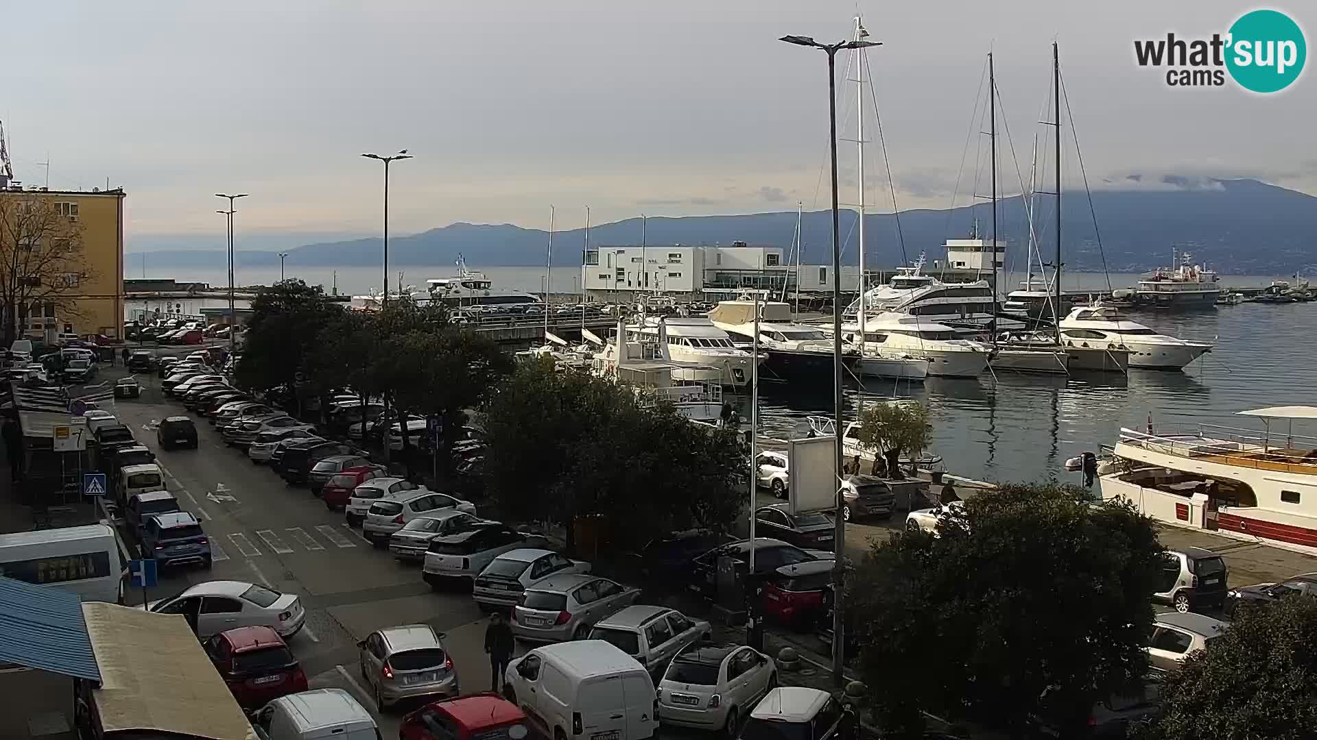 La Riva e la Marina a Rijeka (Fiume) – Live Webcam Croazia