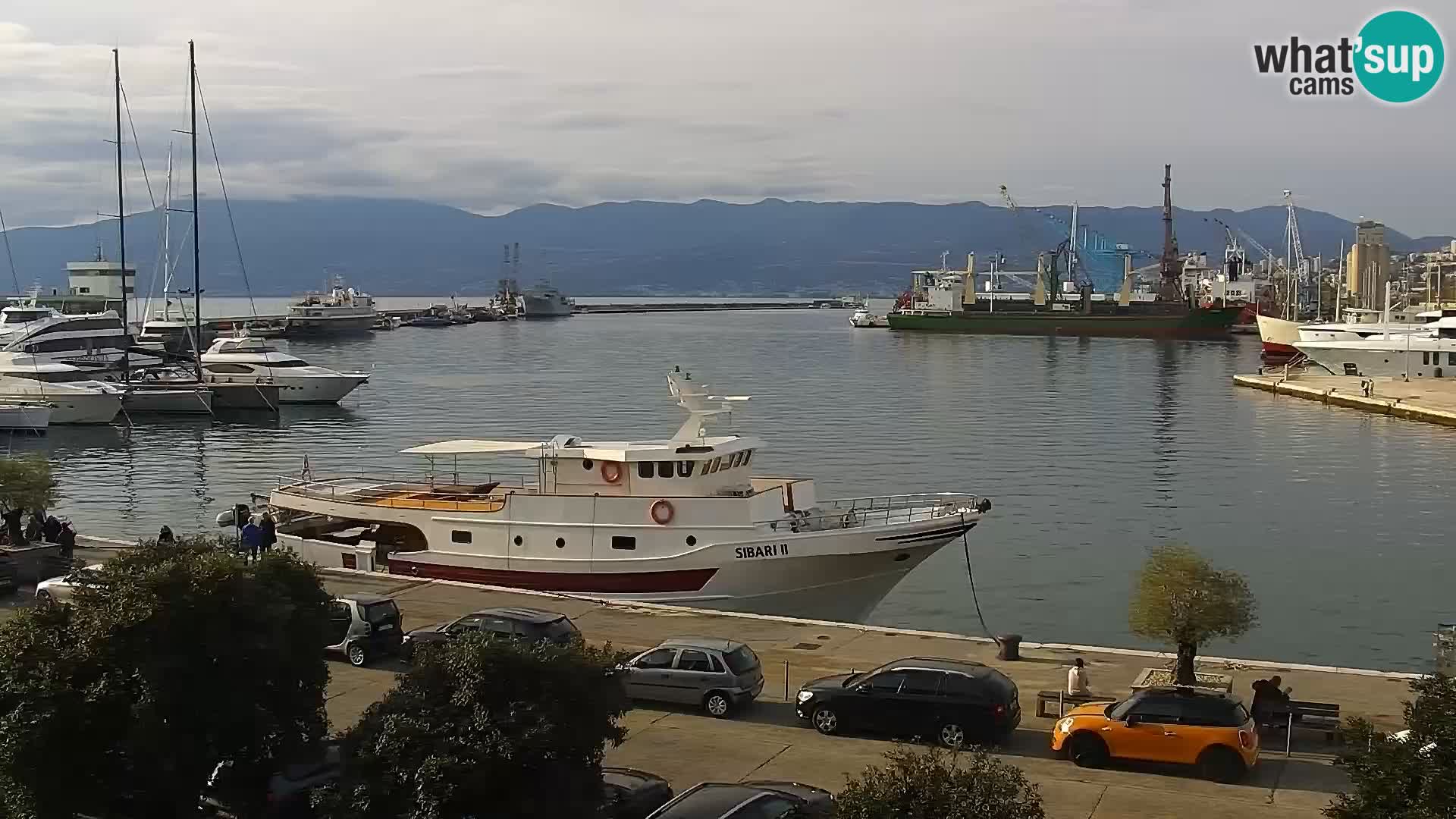 La Riva e la Marina a Rijeka (Fiume) – Live Webcam Croazia