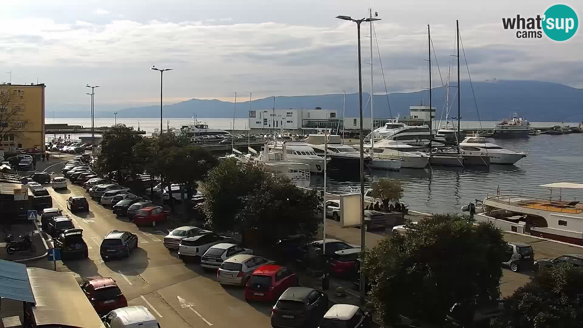La Riva et Marina à Rijeka – Live Webcam Croatie
