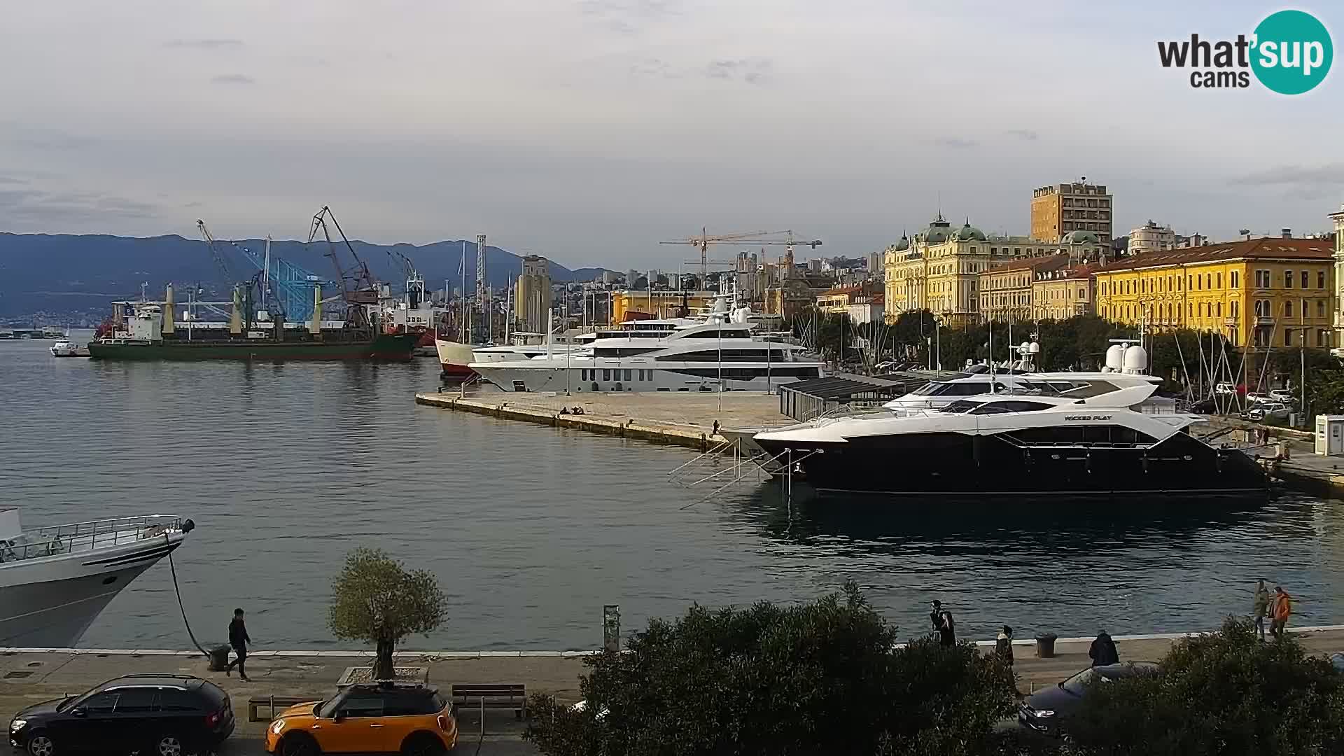 Riva i Marina u Rijeci – Web kamera uživo u Hrvatskoj