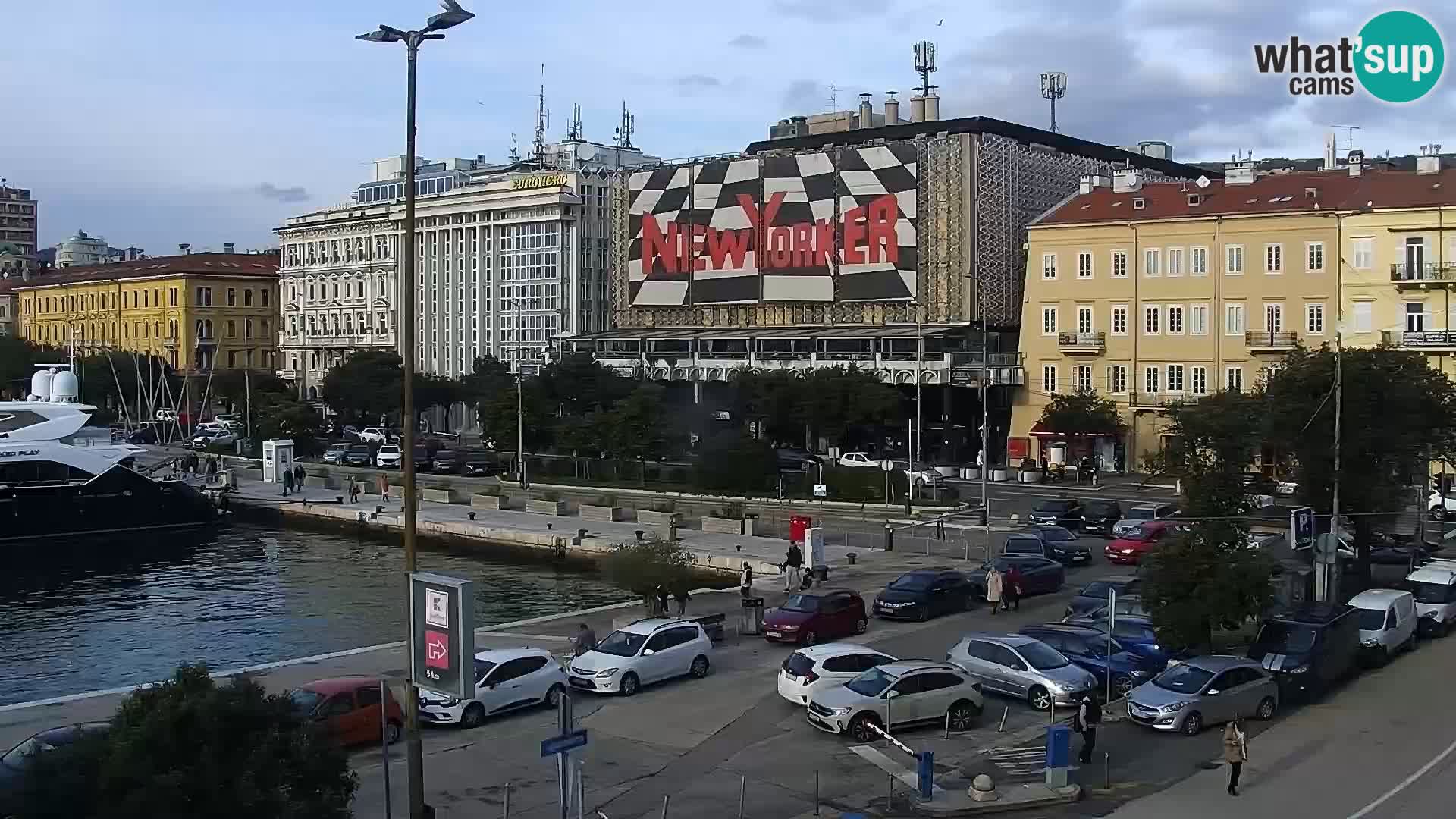 La Riva y Marina en Rijeka – Webcam en vivo Croacia