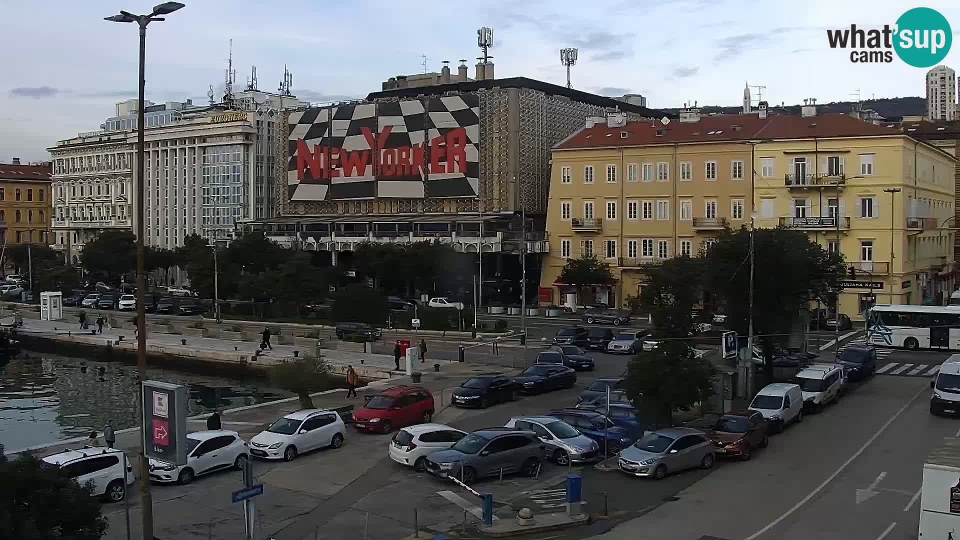 The Riva and Marina in Rijeka  – Live Webcam Croatia