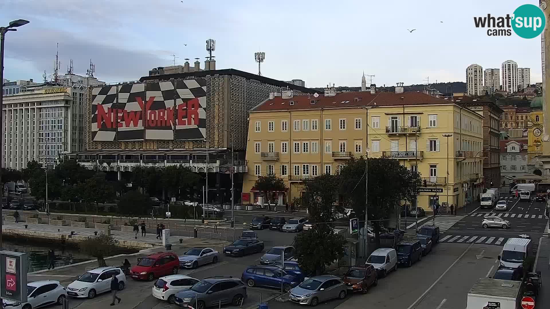 La Riva e la Marina a Rijeka (Fiume) – Live Webcam Croazia