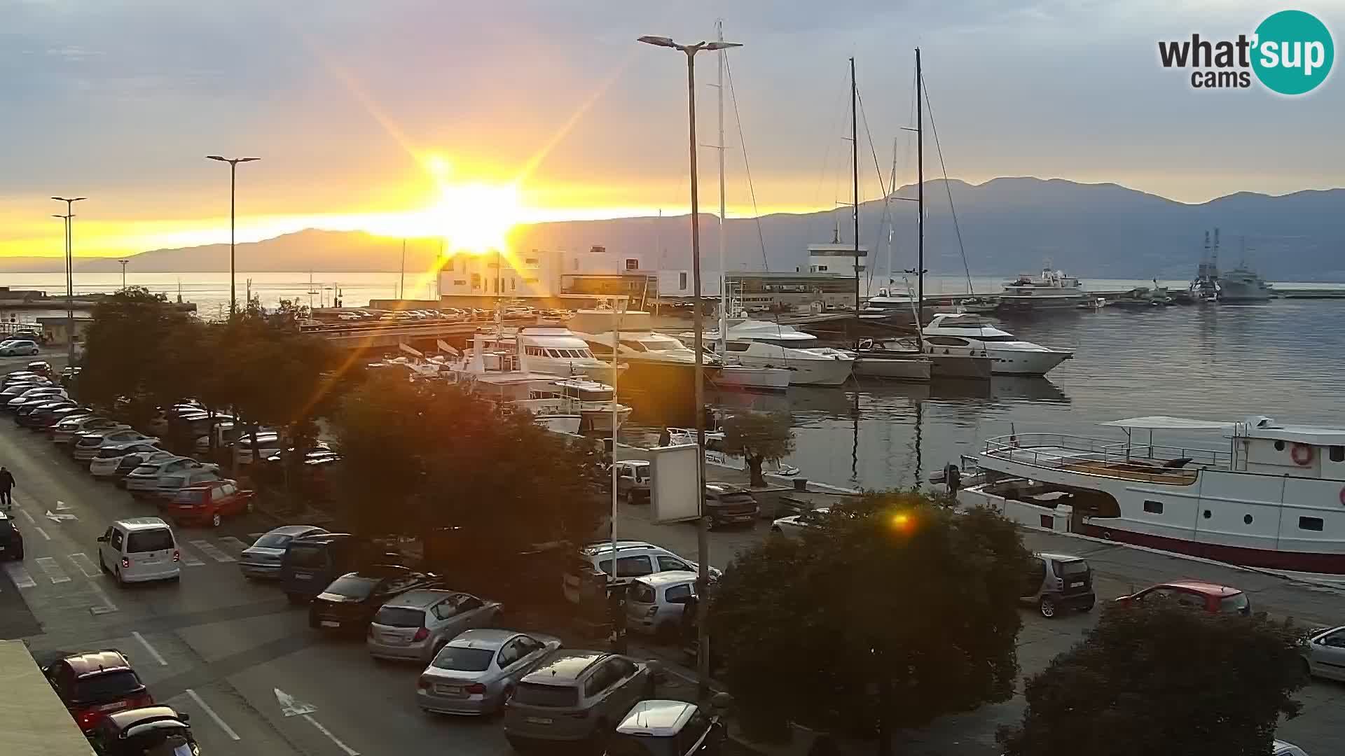 La Riva e la Marina a Rijeka (Fiume) – Live Webcam Croazia