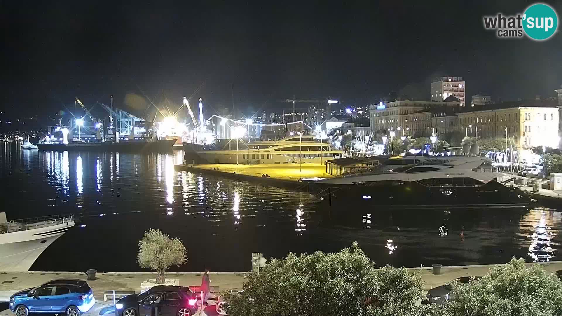 Riva i Marina u Rijeci – Web kamera uživo u Hrvatskoj