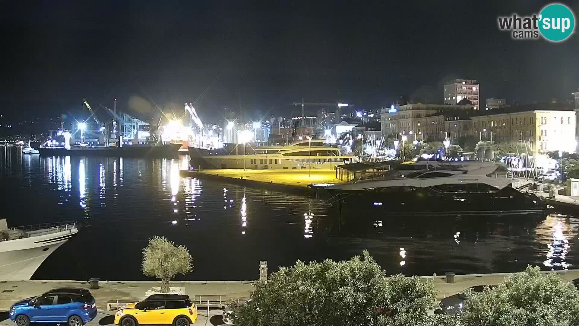 La Riva et Marina à Rijeka – Live Webcam Croatie
