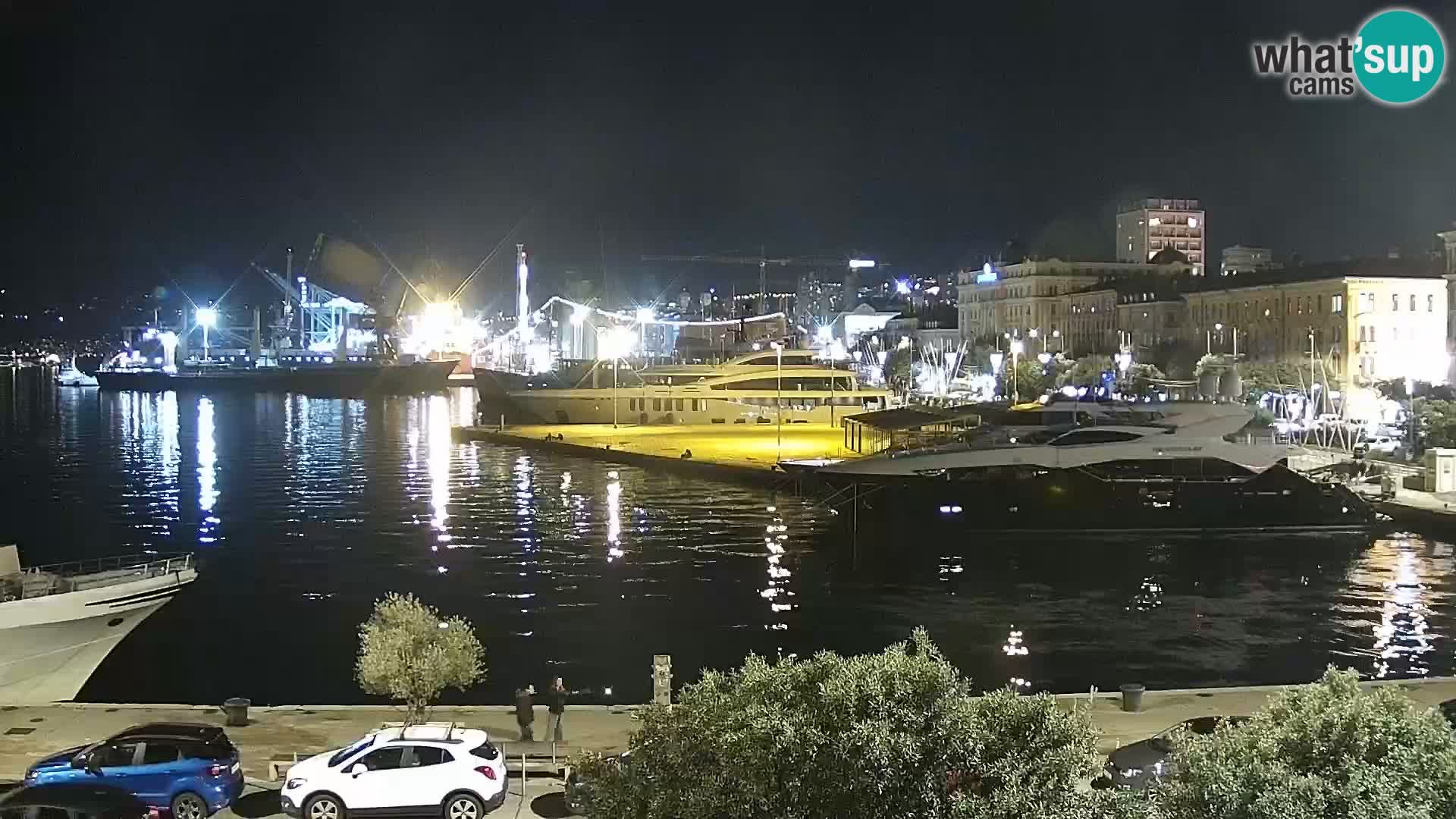 La Riva e la Marina a Rijeka (Fiume) – Live Webcam Croazia