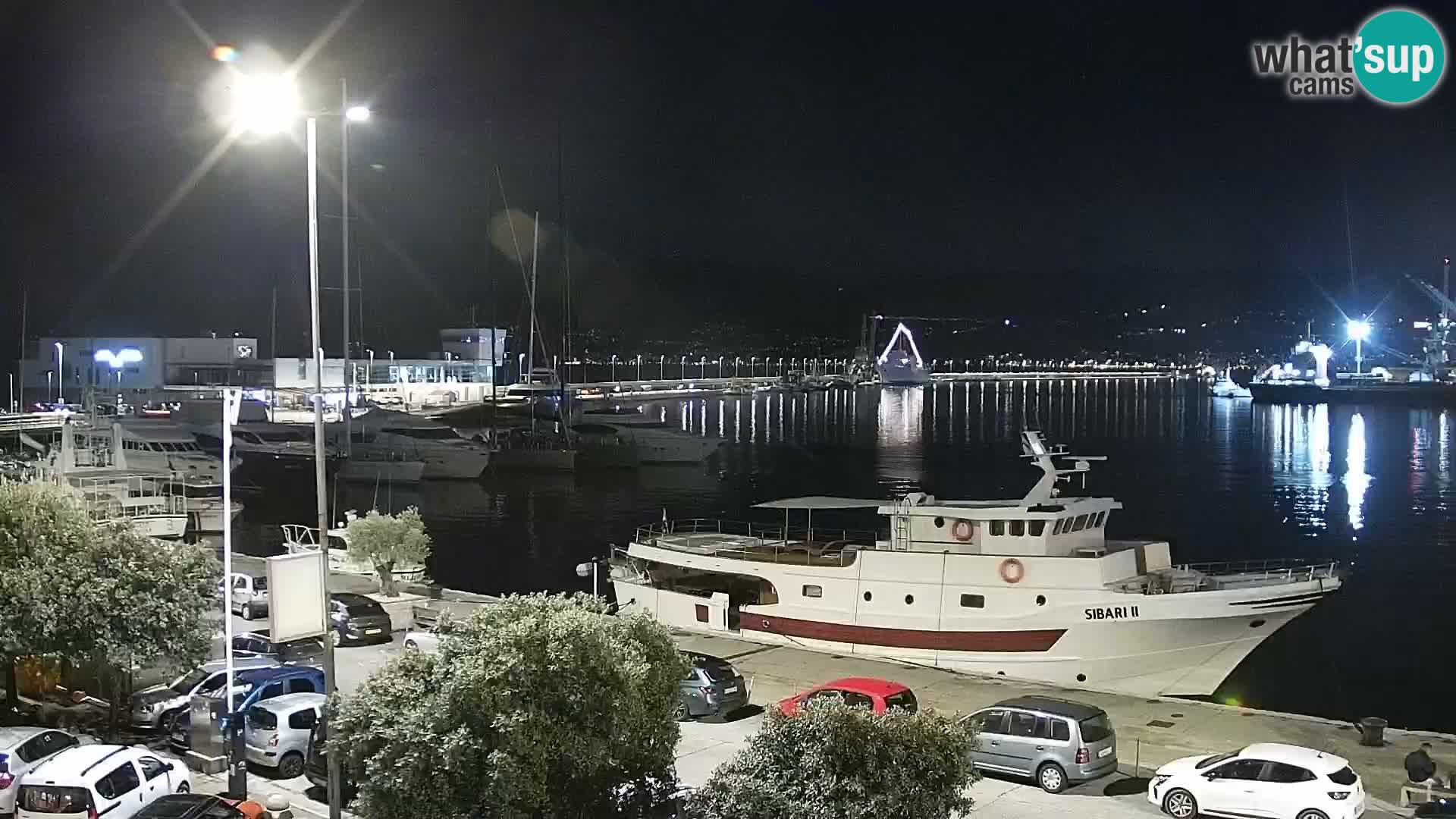 The Riva and Marina in Rijeka  – Live Webcam Croatia