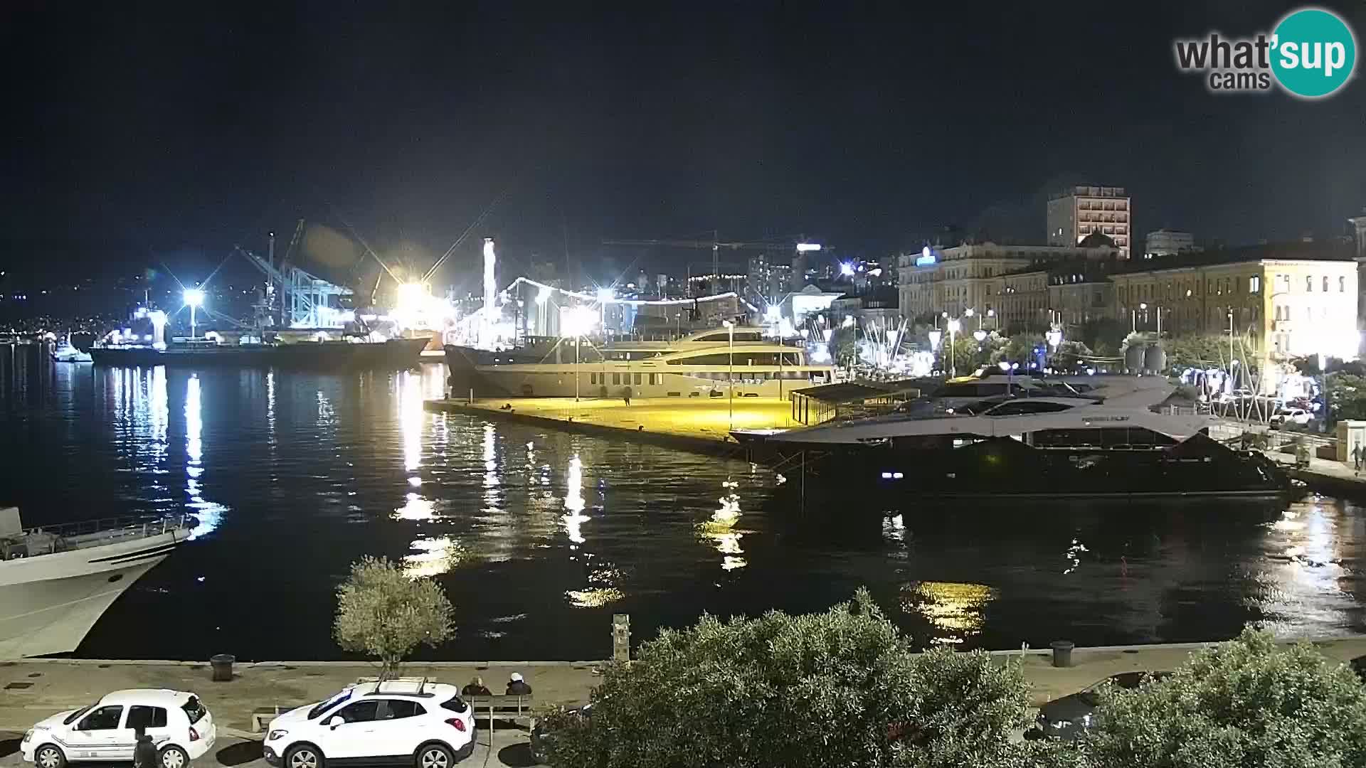 La Riva e la Marina a Rijeka (Fiume) – Live Webcam Croazia