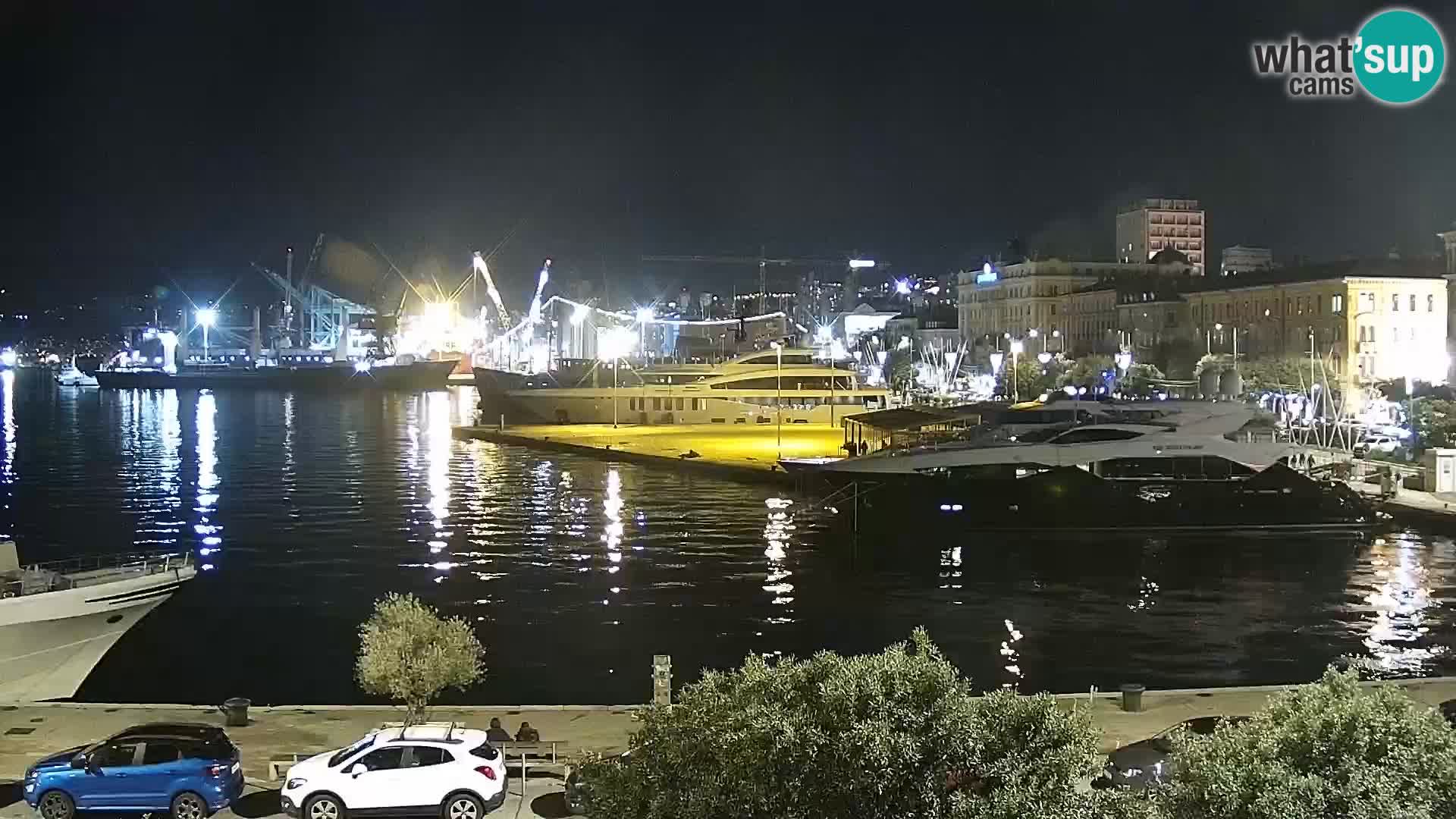 La Riva e la Marina a Rijeka (Fiume) – Live Webcam Croazia